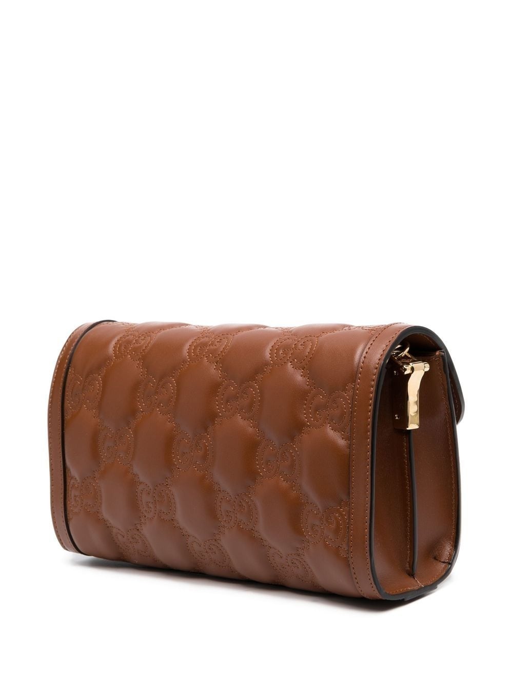 GG-matelassé leather shoulder bag - 3