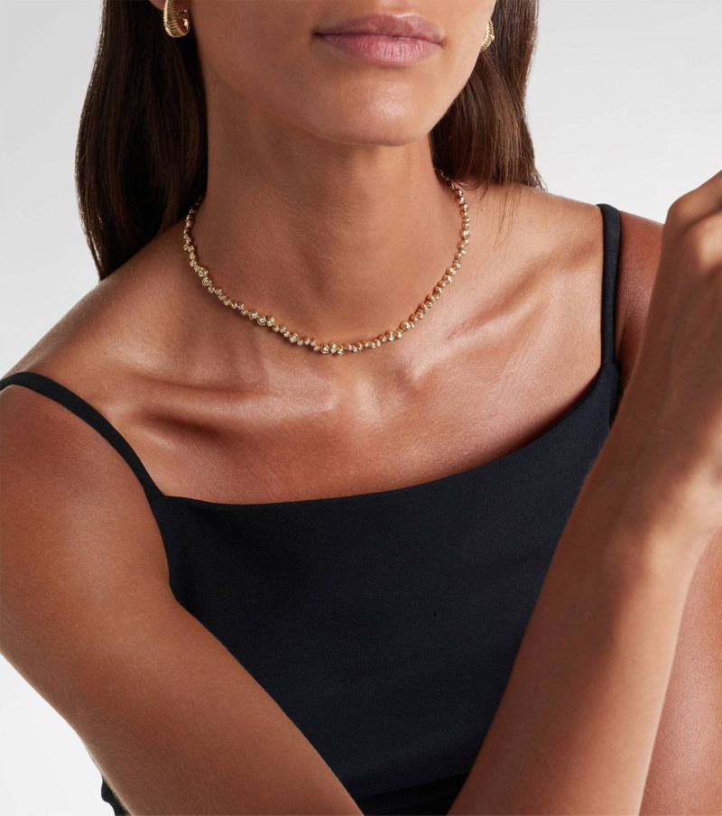 Yvonne Léon Collier Riviere Escargots 9kt gold necklace with diamonds outlook