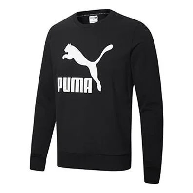 PUMA Classics Casual Printing Round Neck Black 599296-01 - 1