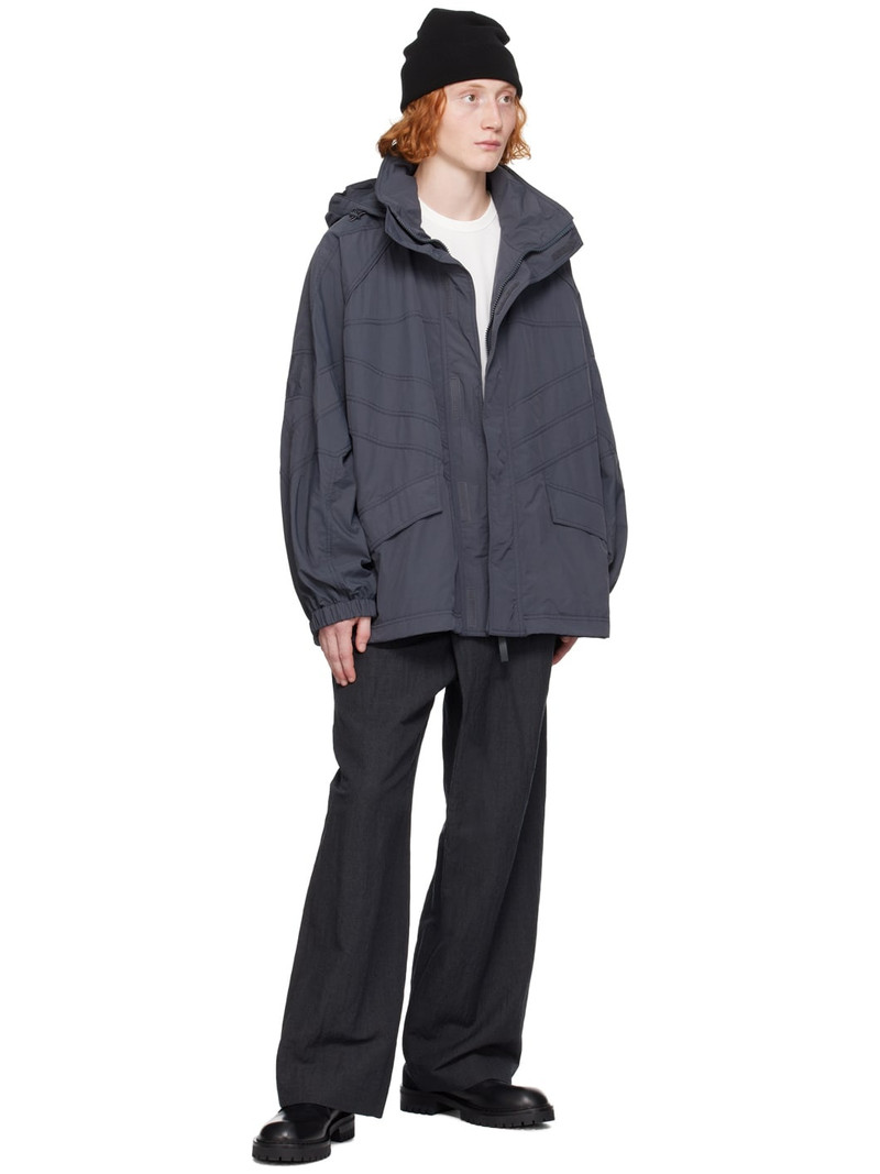 JUUN.J Gray Oblique Cut Track Jacket outlook