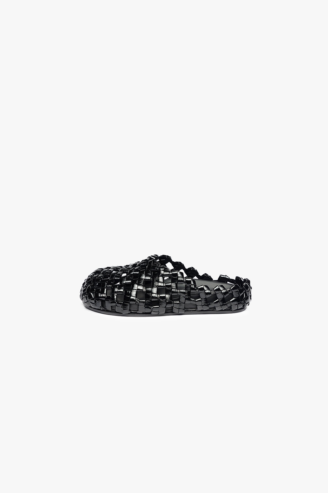 WEAVED CLOG BLACK - 1