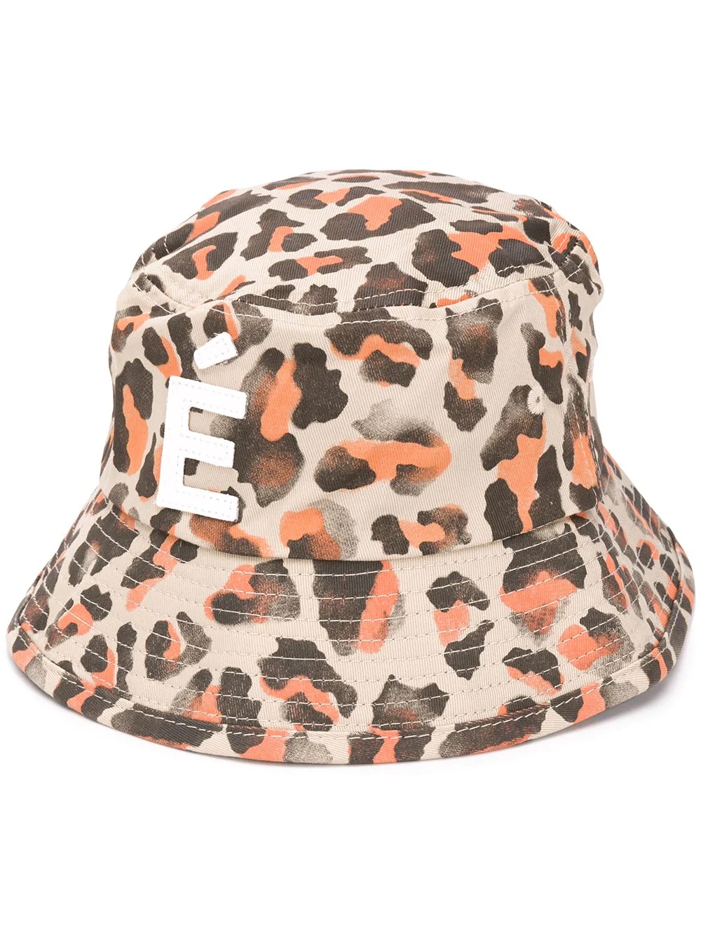 leopard print bucket hat - 1