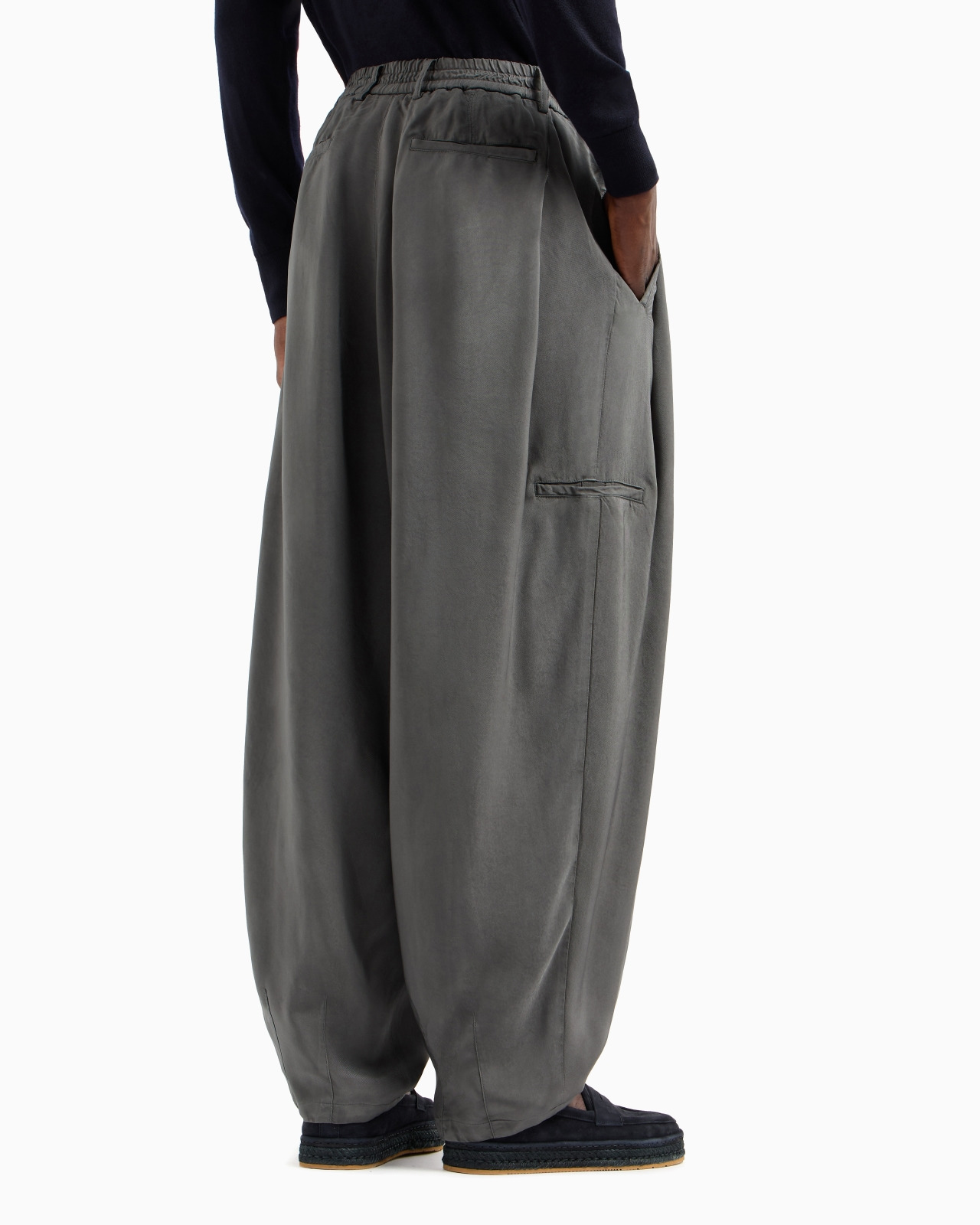 WIDE-LEG VISCOSE TROUSERS - 3