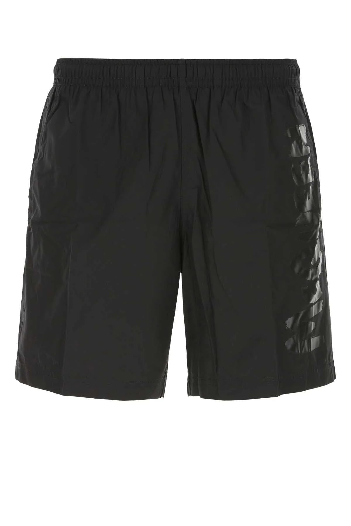 Alexander Mcqueen Men Black Nylon Swimming Shorts - 1