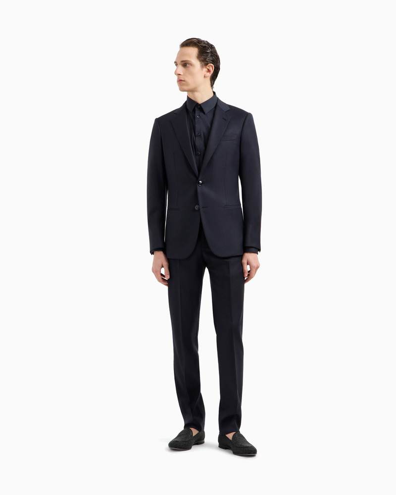 GIORGIO ARMANI MANHATTAN LINE VIRGIN-WOOL SINGLE-BREASTED SUIT outlook