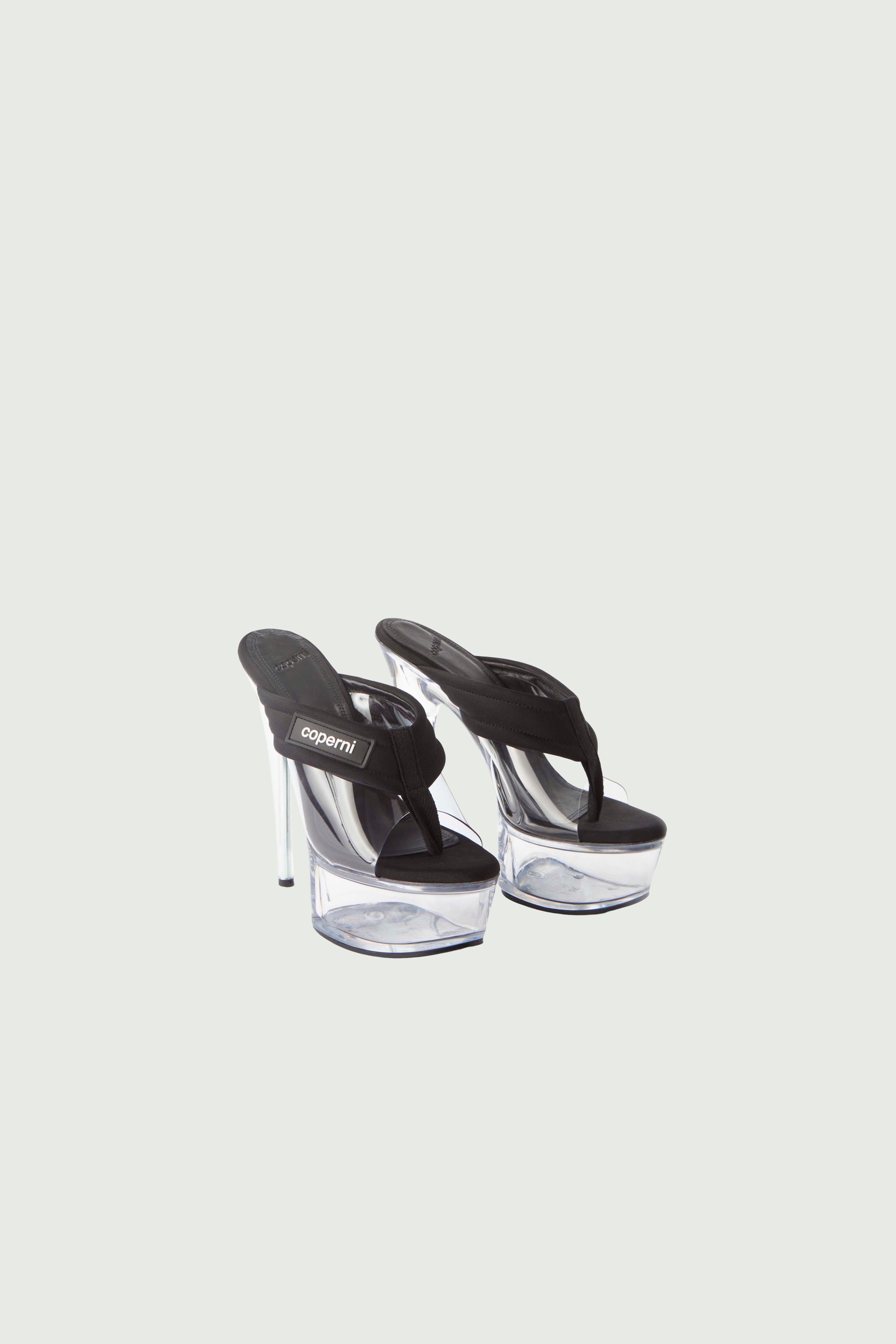 Clear Platform Sandal - 4