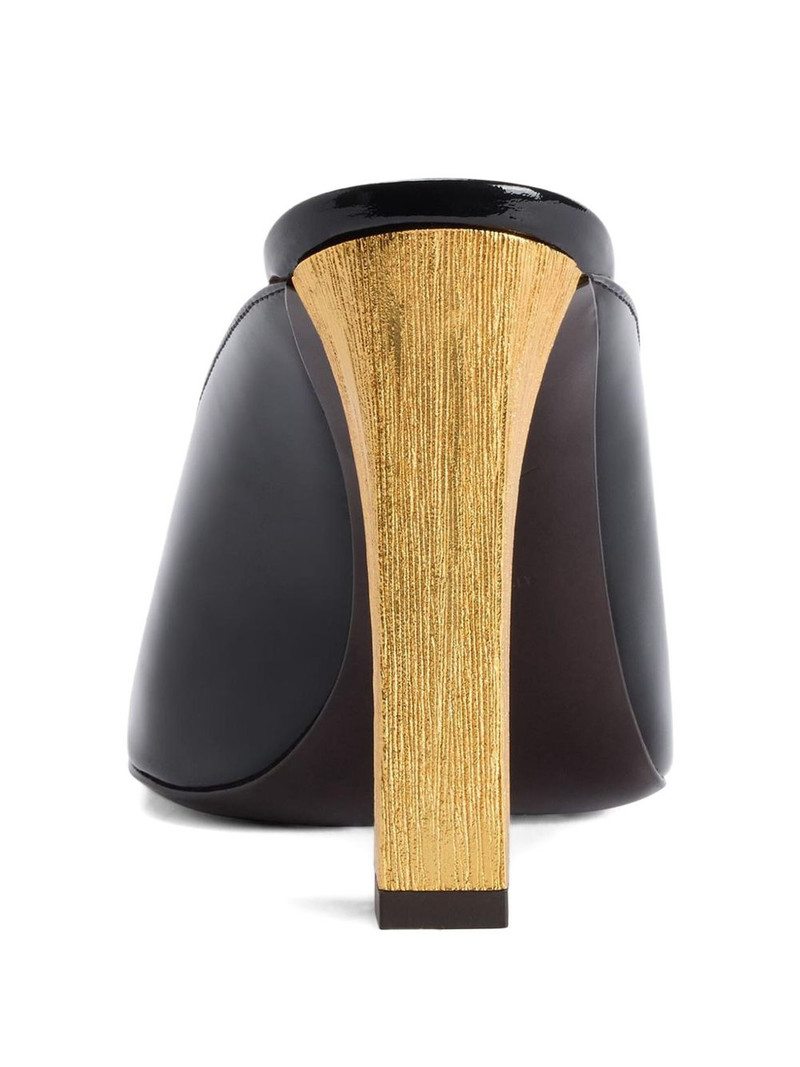 Giuseppe Zanotti 105mm leather heeled sandals outlook