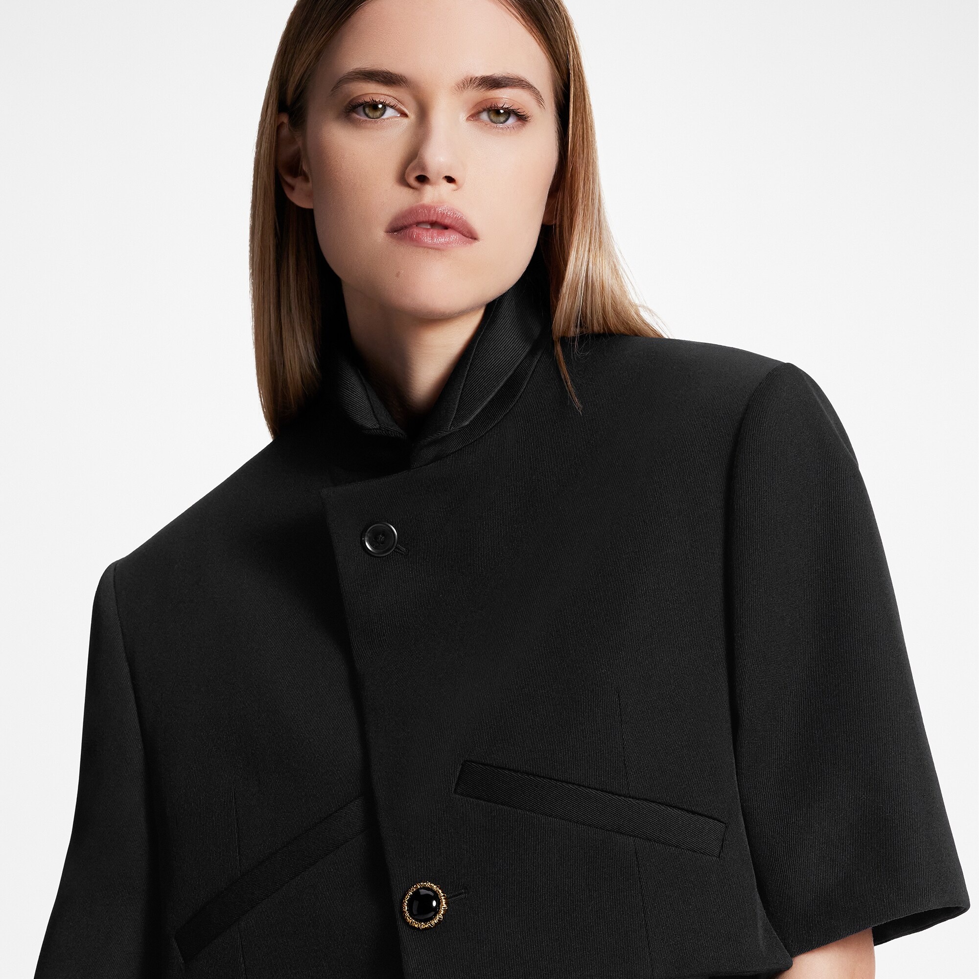 Cropped Wool Twill Jacket - 4