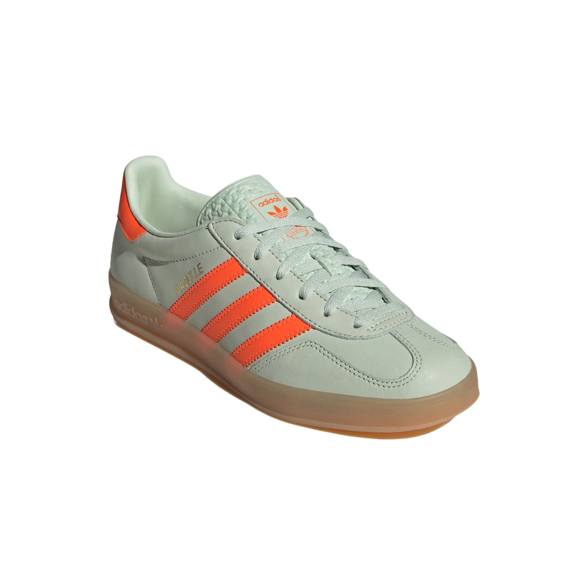 (WMNS) adidas Gazelle Indoor 'Linen Green Solar Orange' IF6982 - 3