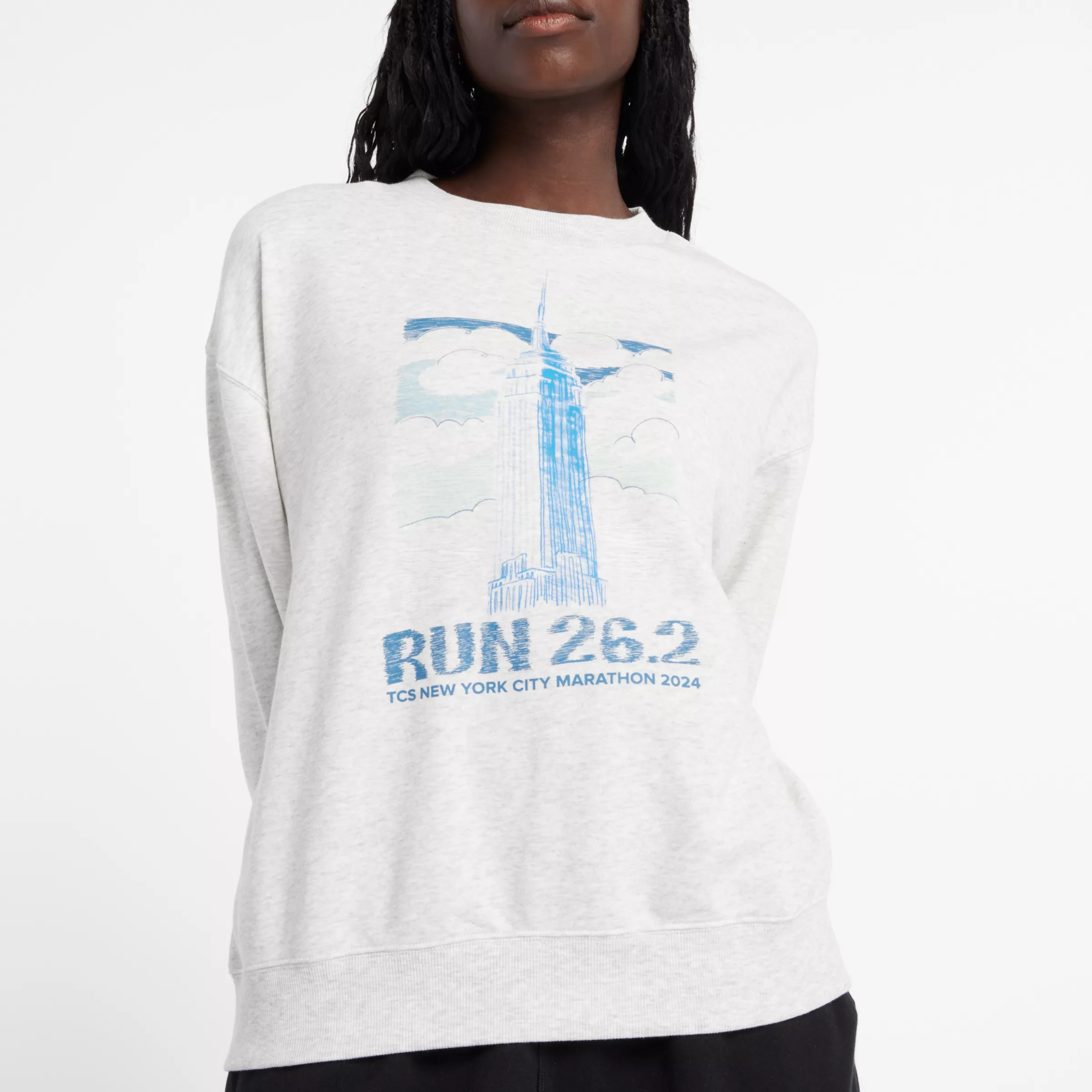 NYC Marathon Graphic French Terry Crew - 2