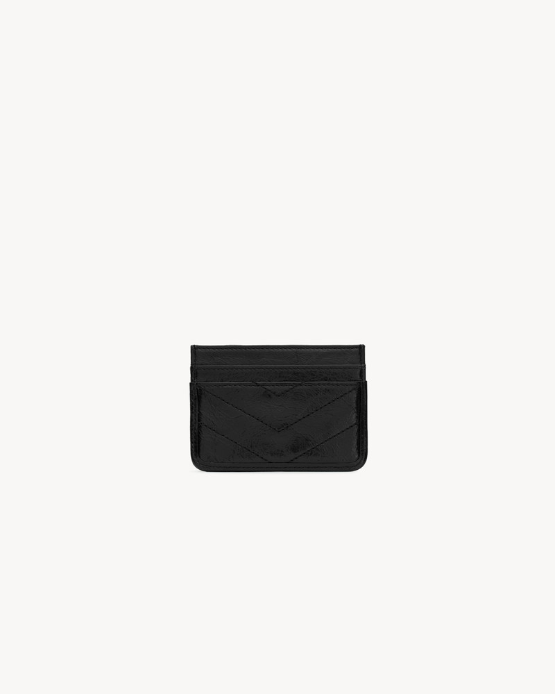 SAINT LAURENT NIKI CARD CASE IN VINTAGE LEATHER outlook