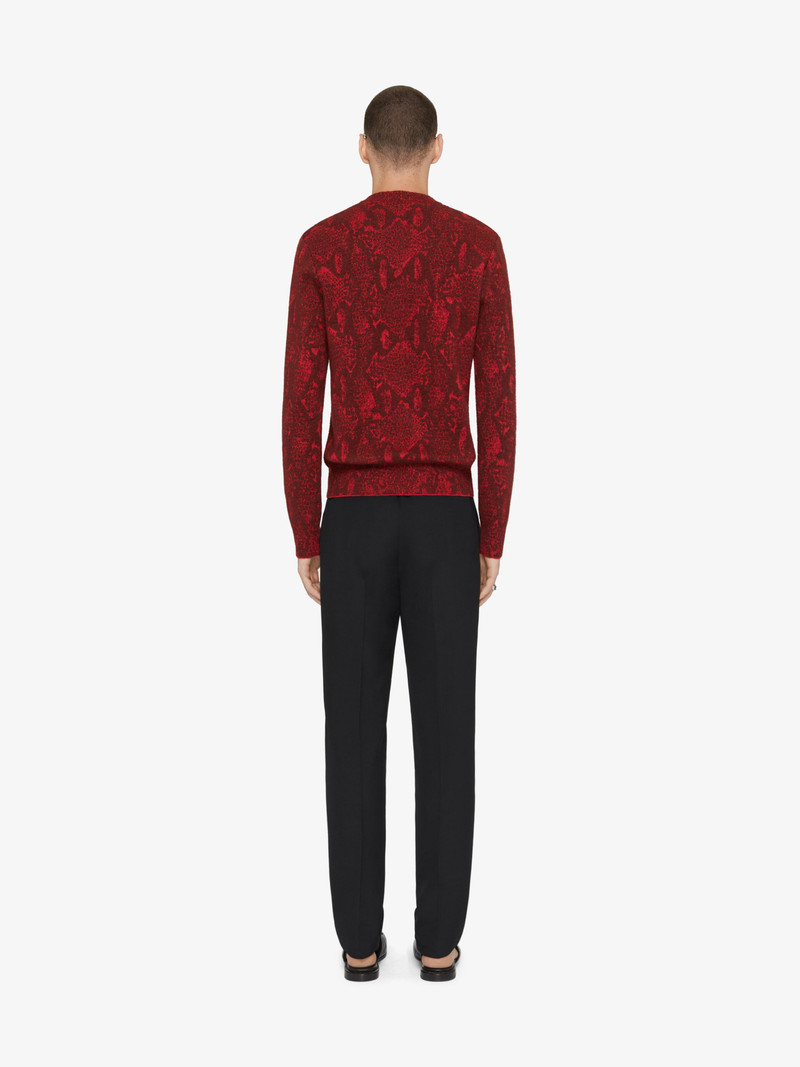 SWEATER IN SNAKE JACQUARD 3