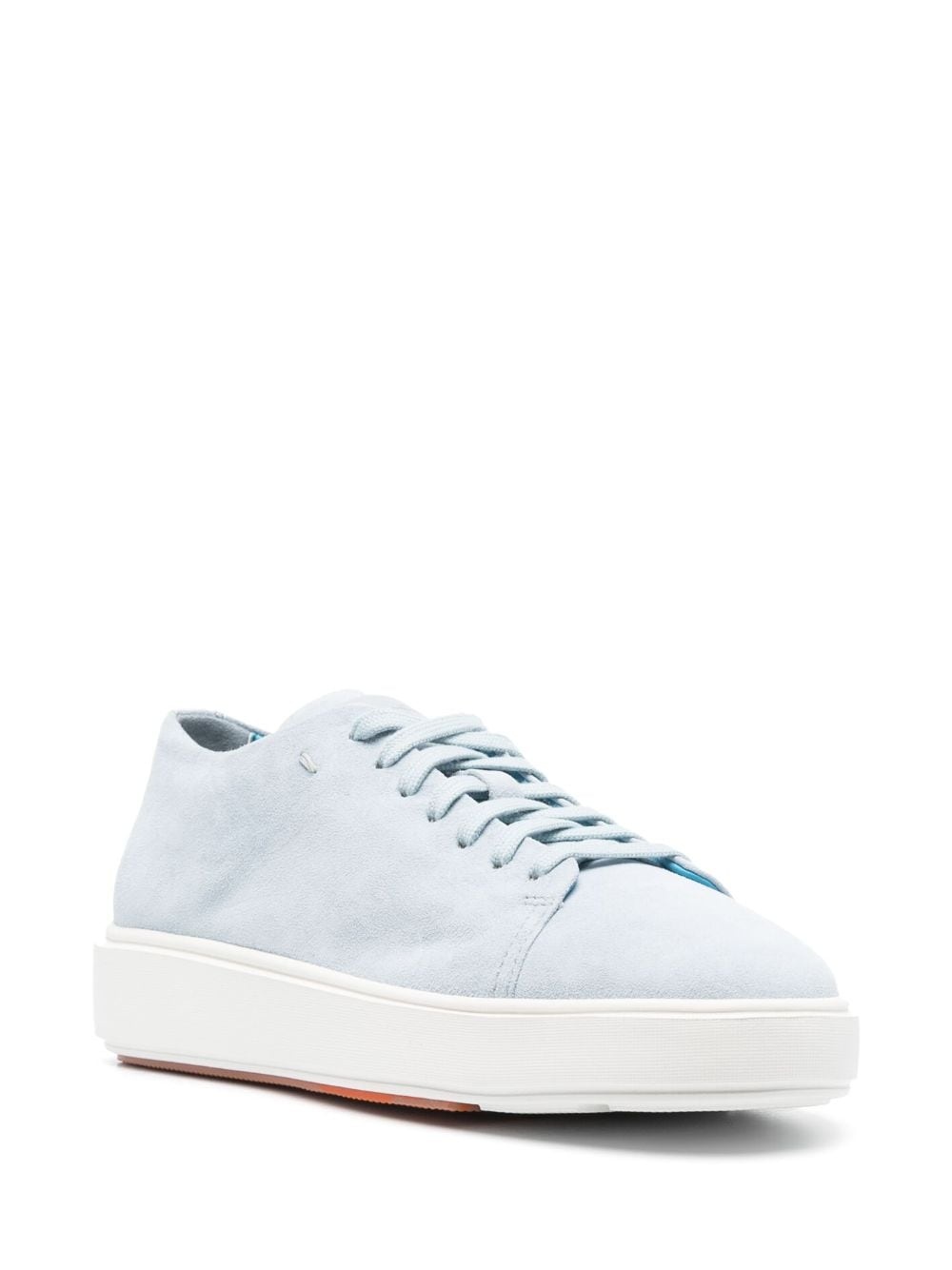 logo-debossed leather sneakers - 2