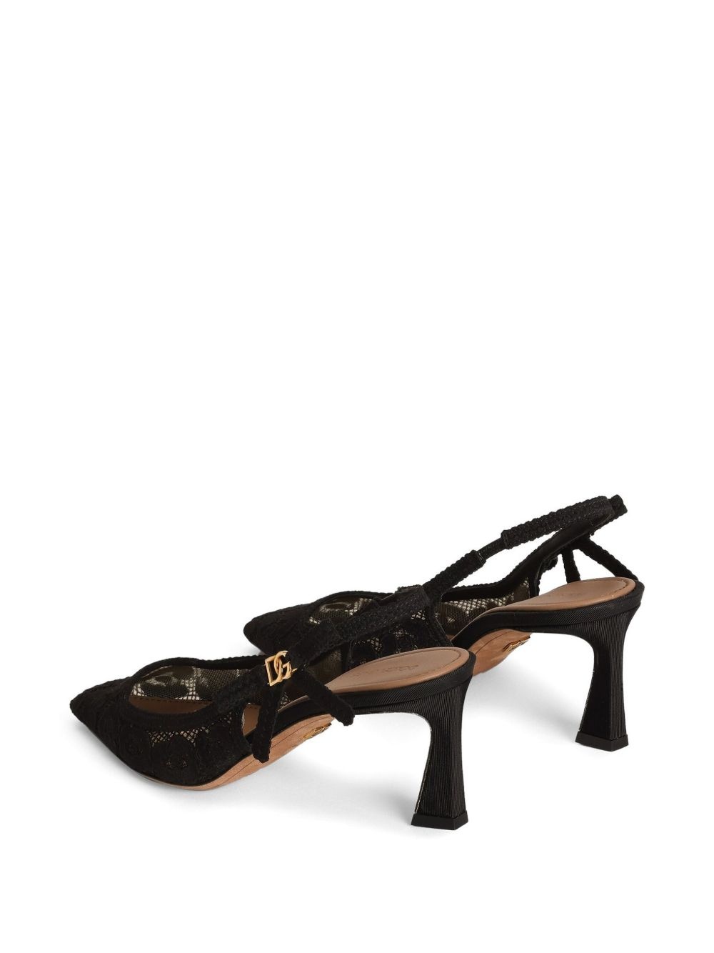 lace-appliqué pumps - 3