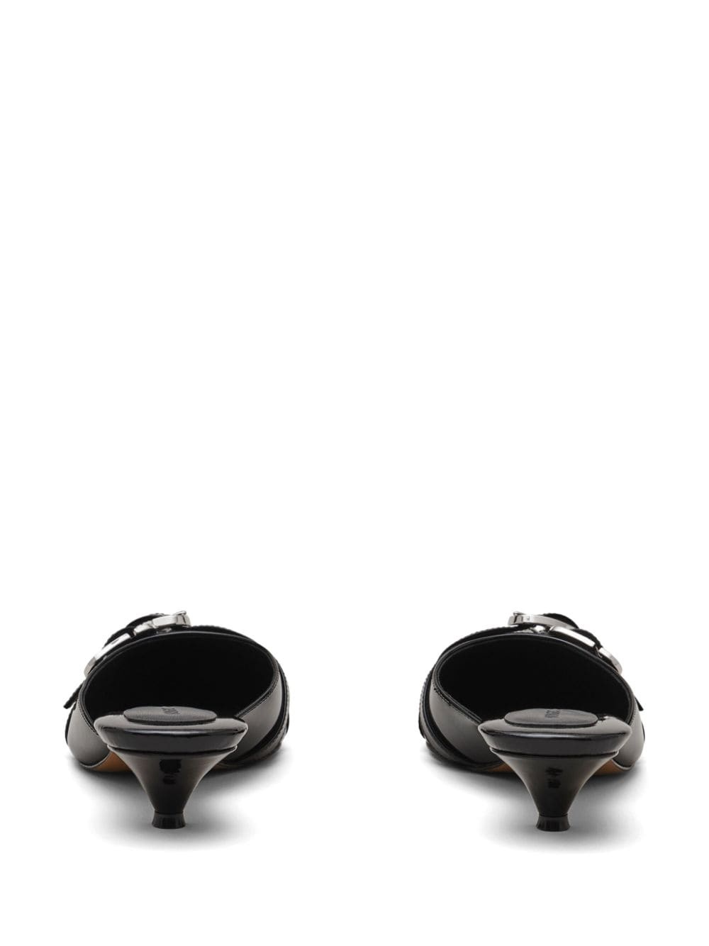 The Patent Leather J Marc Buckle mules - 6