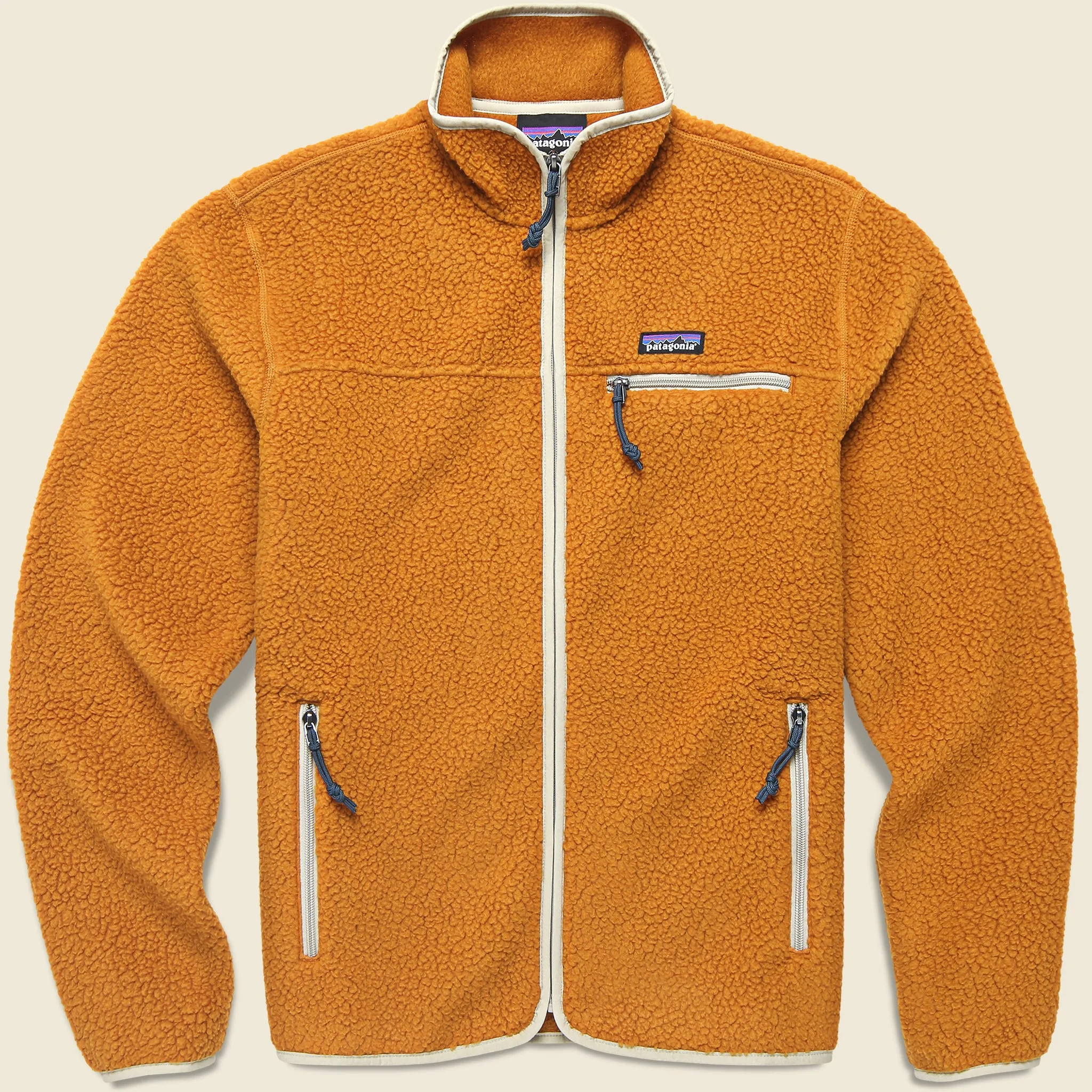 Retro Pile Jacket - Cinnamon Brown - 1