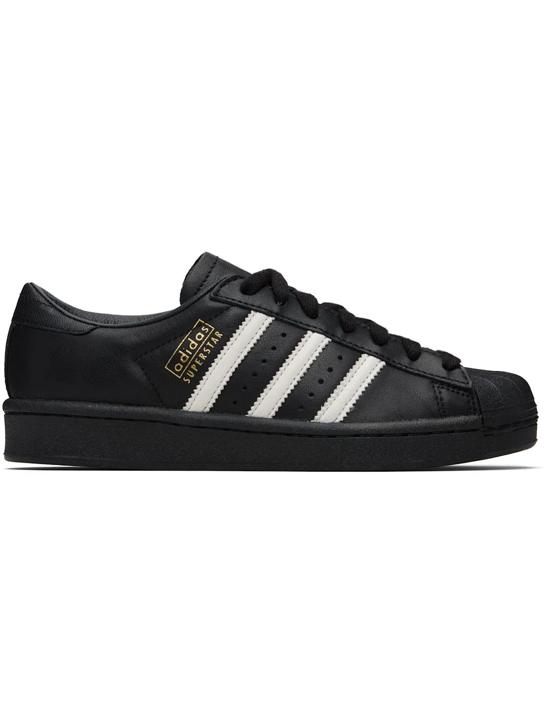 Black Superstar Vintage Sneakers - 1
