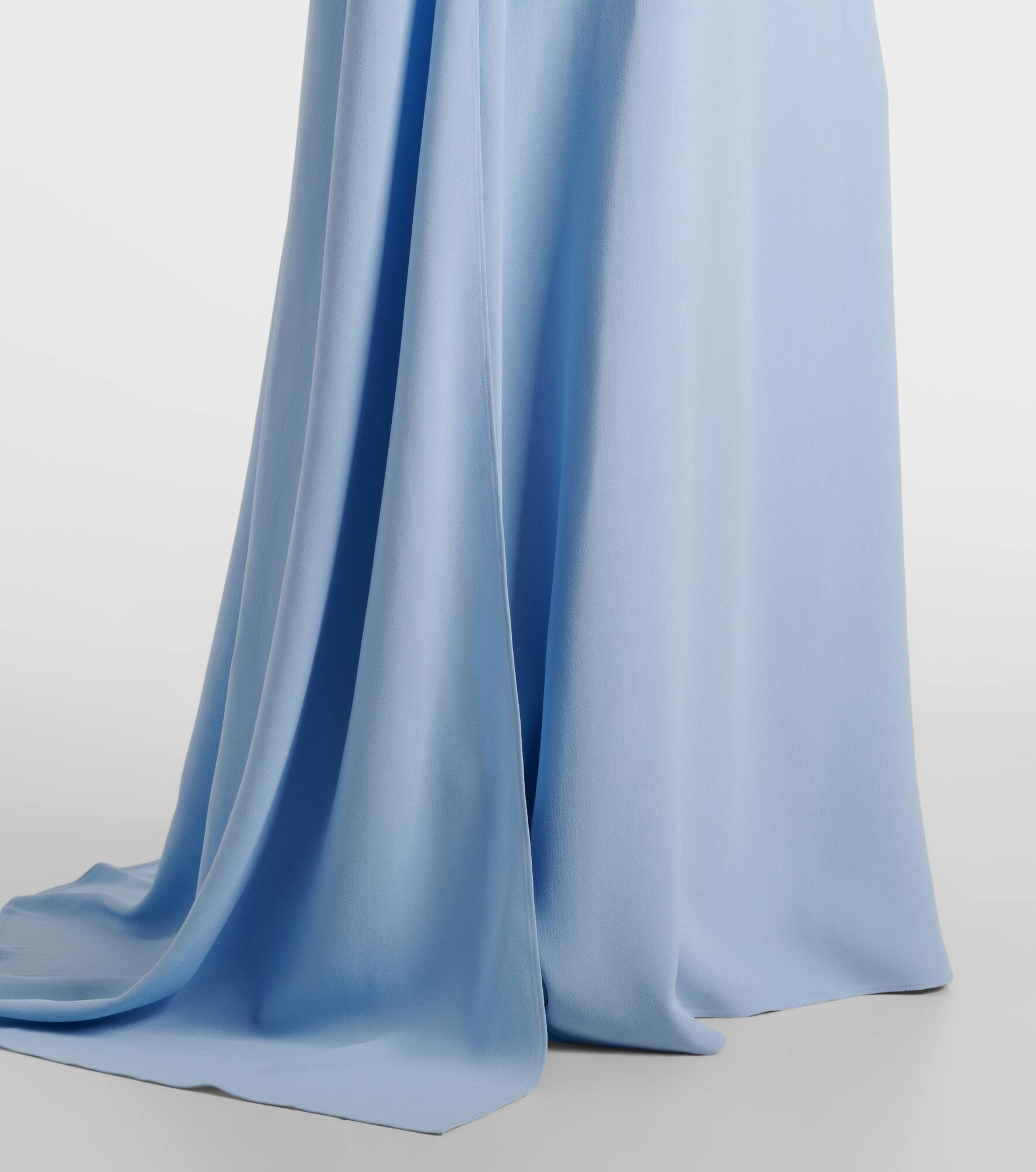 Natasha satin cape gown - 6