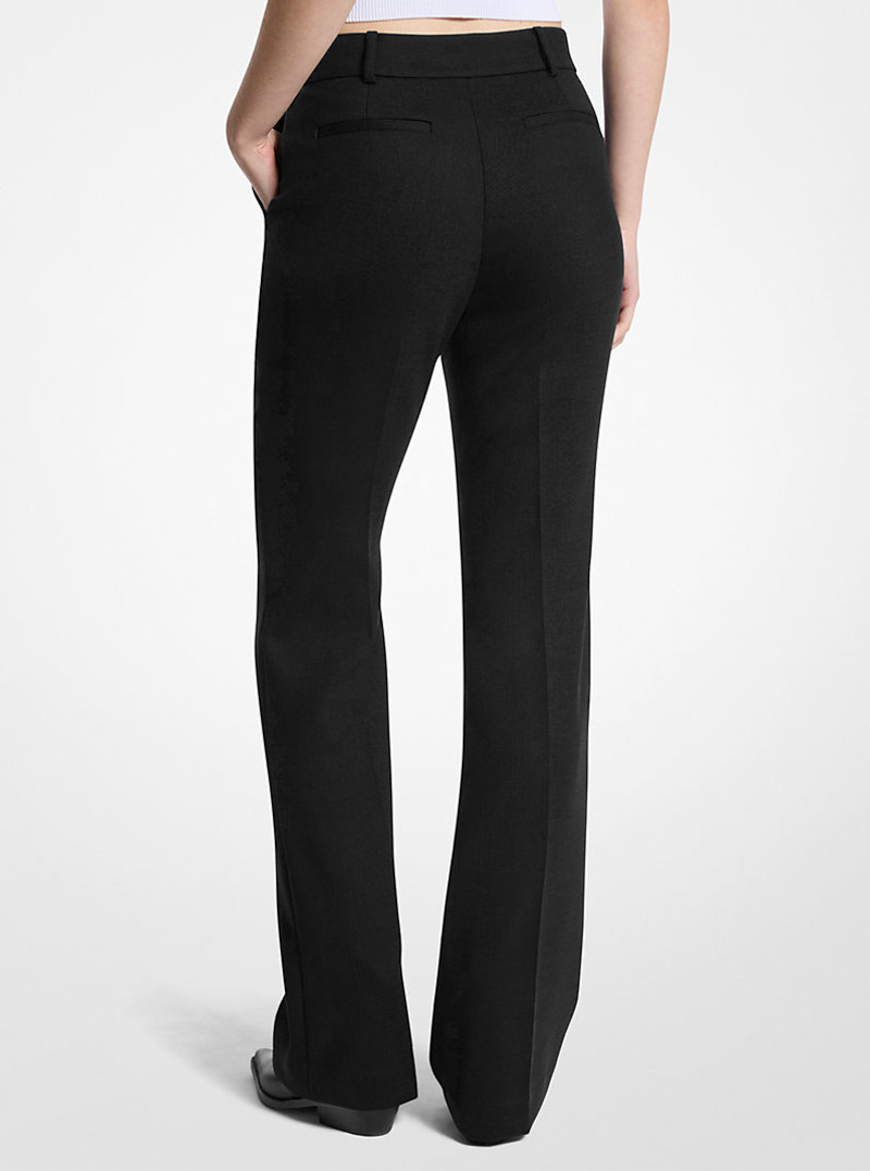 MICHAEL KORS Bootcut Stretch Wool Blend Pants outlook