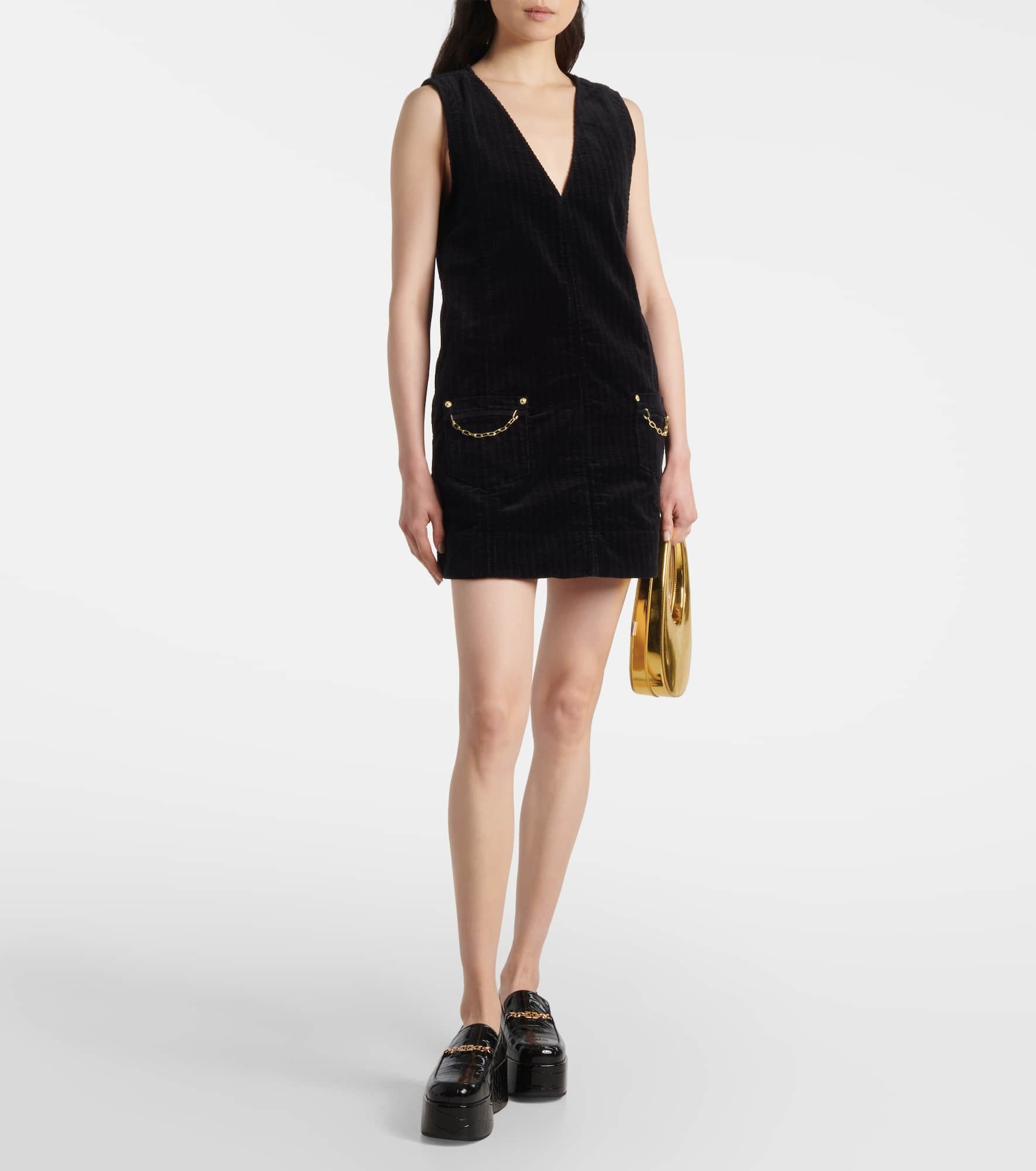 Cotton corduroy minidress - 2