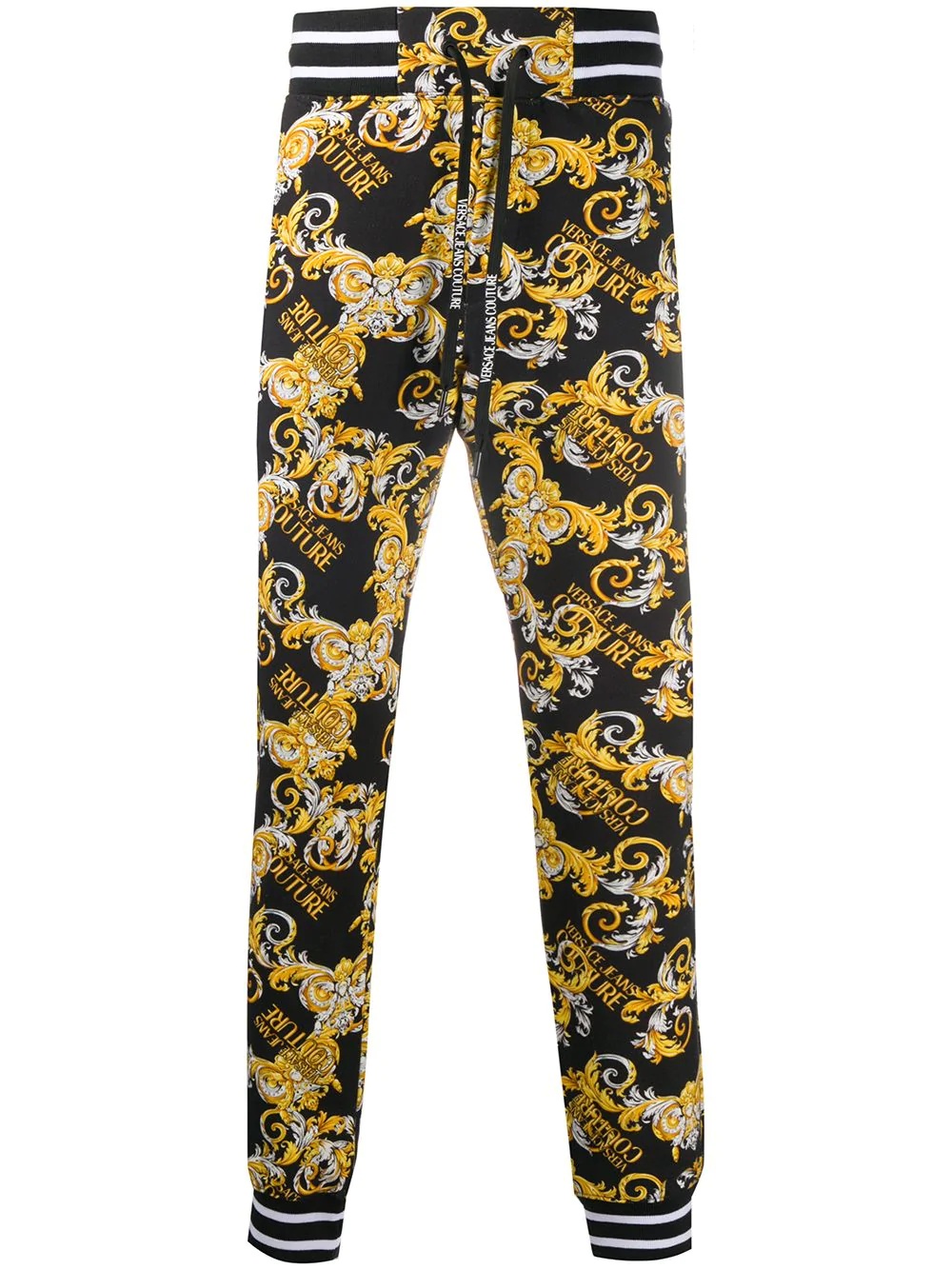 baroque-print track trousers - 1