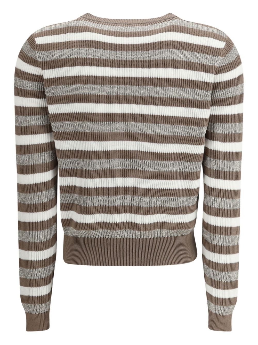 striped ribbed sweater - 2