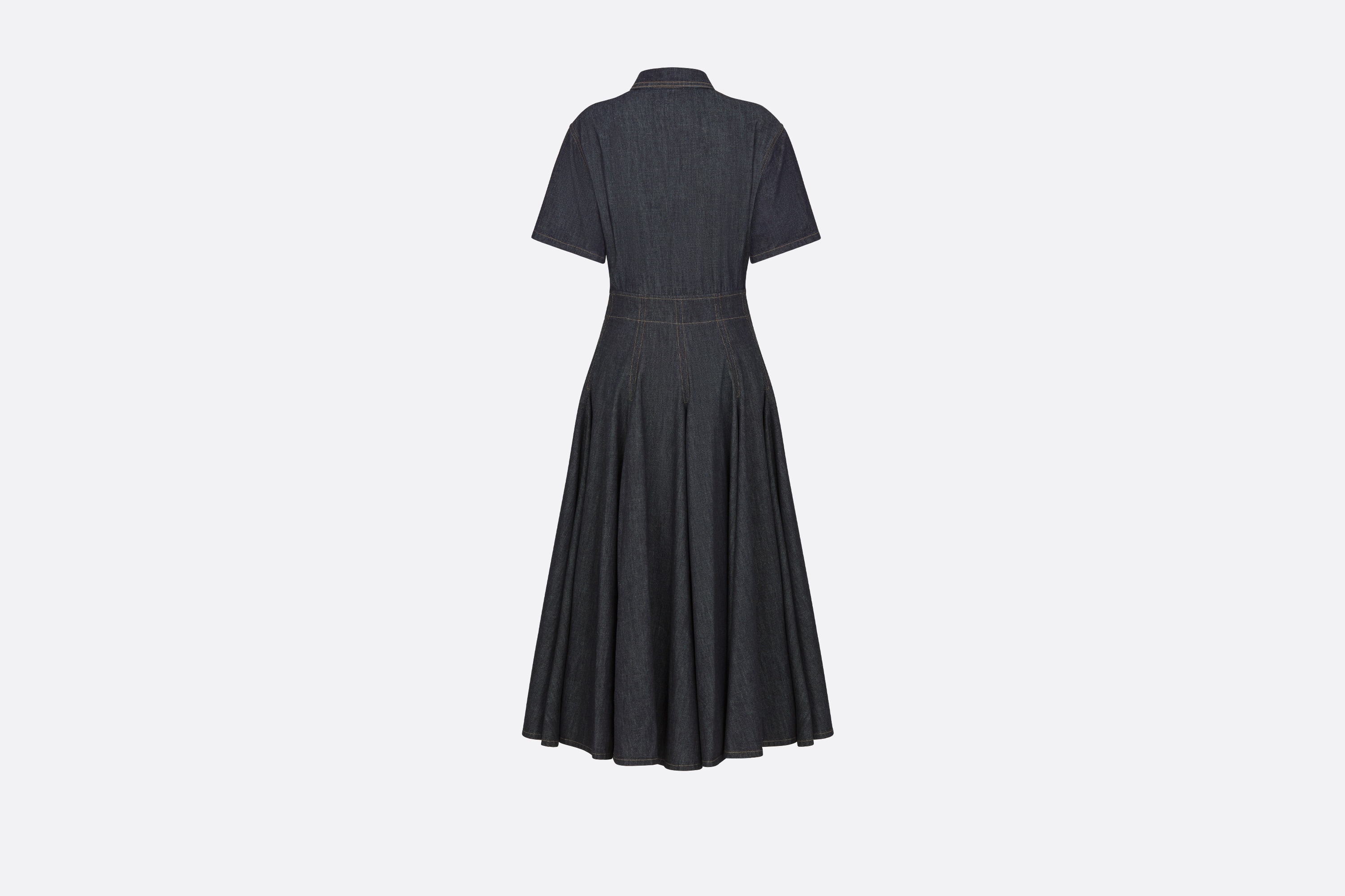 Pleated Shirt Dress - 2