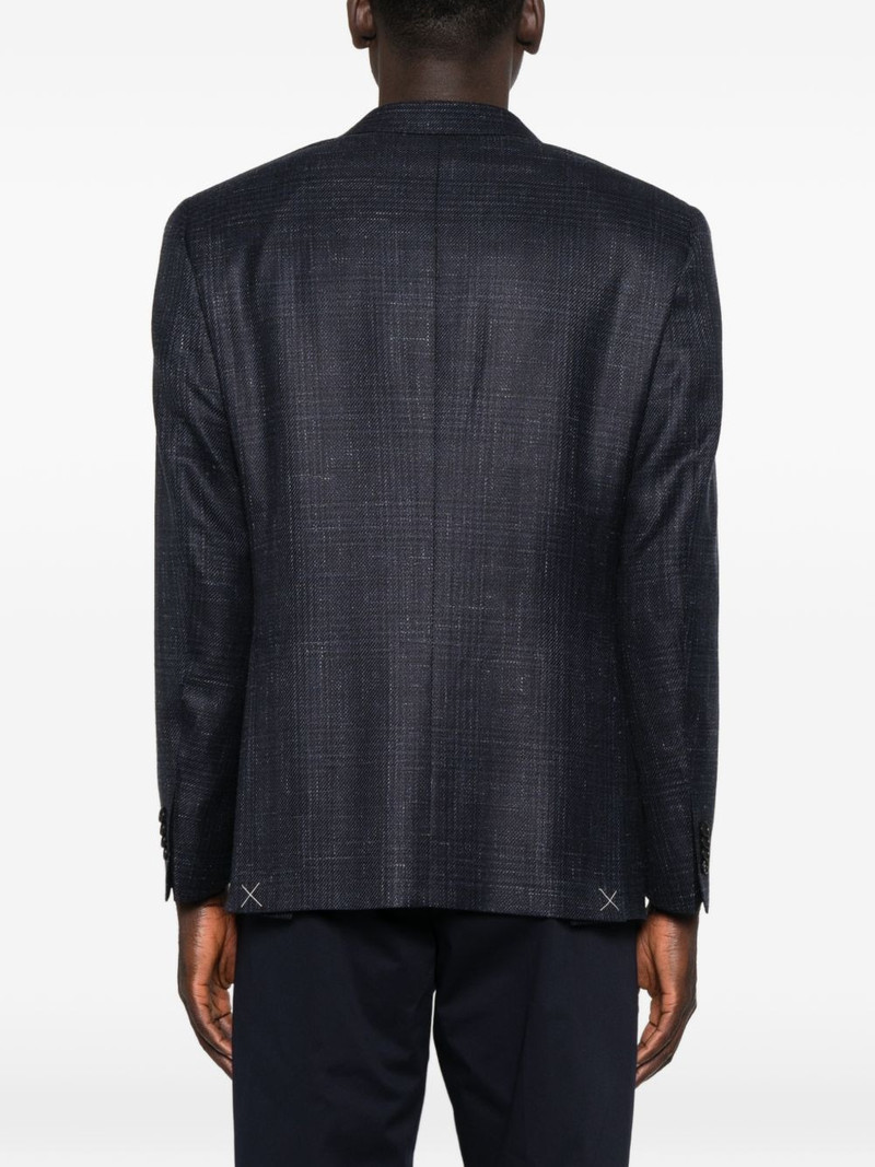 check-pattern single-breasted blazer 4