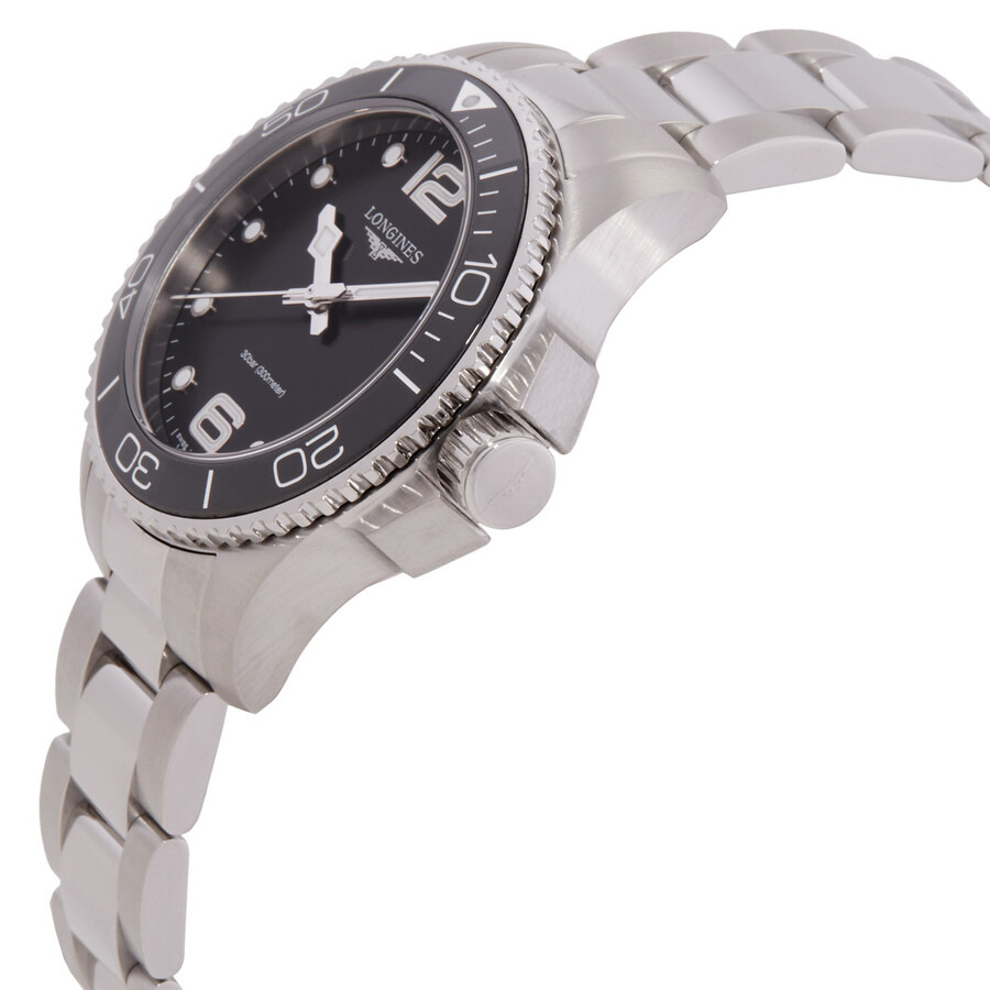 Longines Hydroconquest Quartz Black Dial Ladies Watch L3.370.4.56.6 - 2