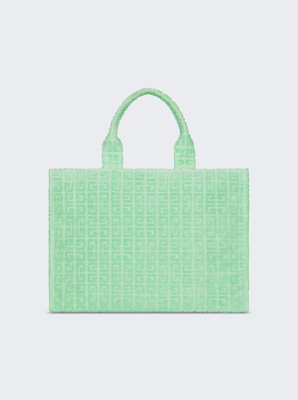 Medium G-tote Bag In 4g Toweling Aqua Green - 3