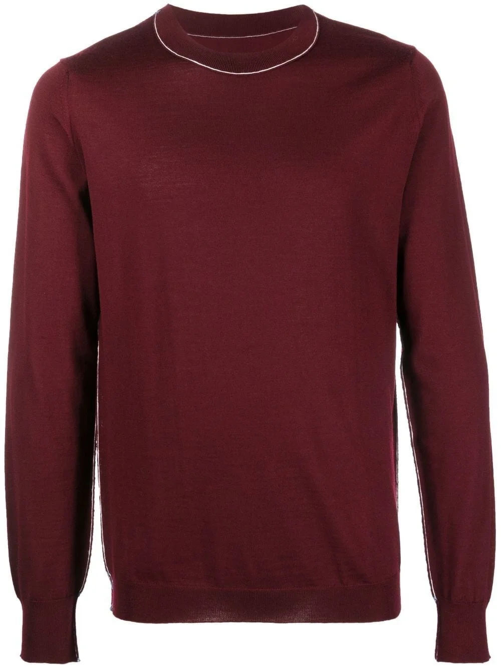 crew neck pullover sweater - 1