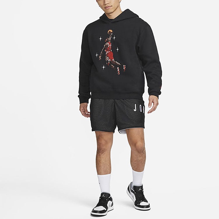 Air Jordan Flying Man Basketball Fleece Hoodie 'Black' DC9714-010 - 3
