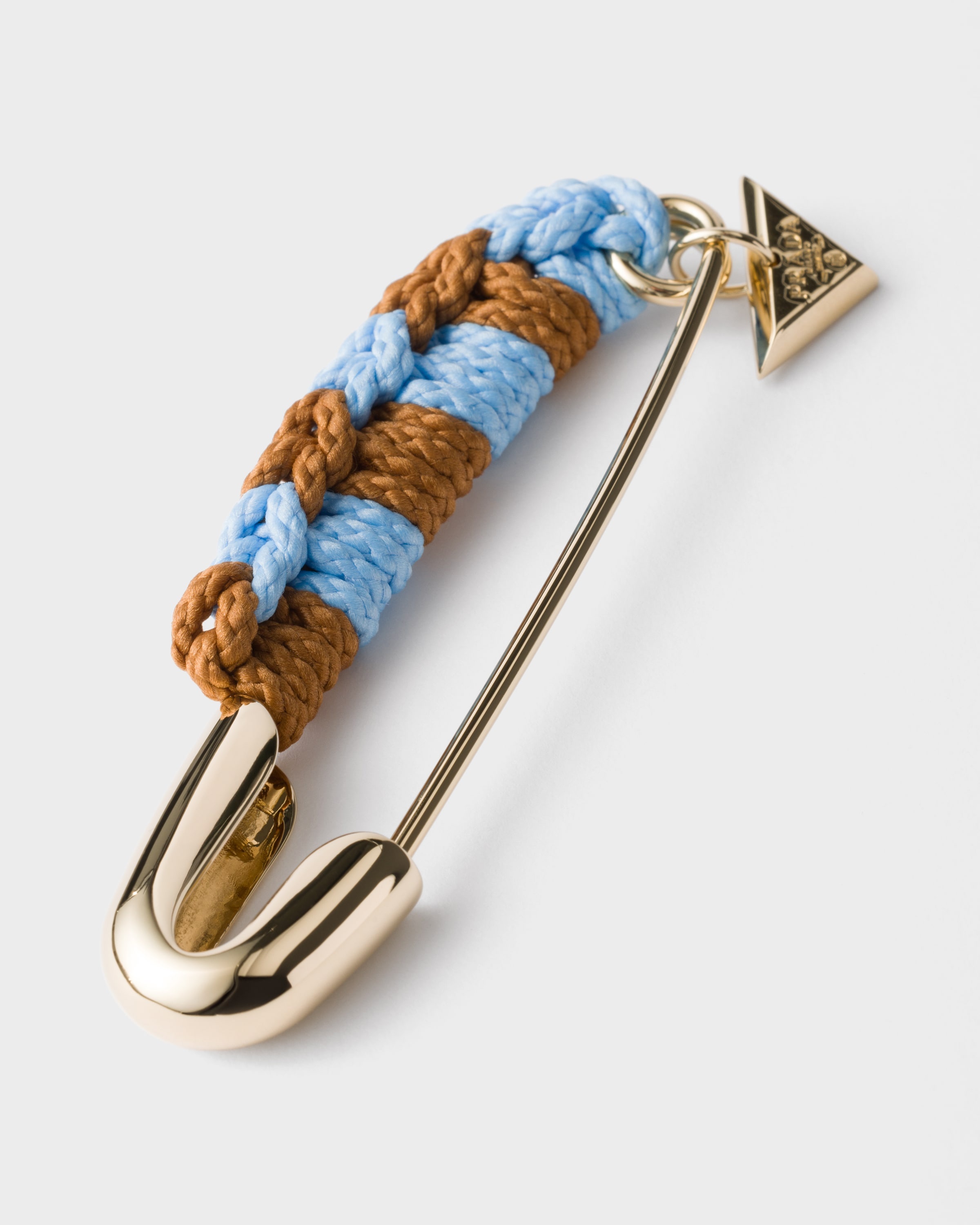 Metal safety pin brooch - 2