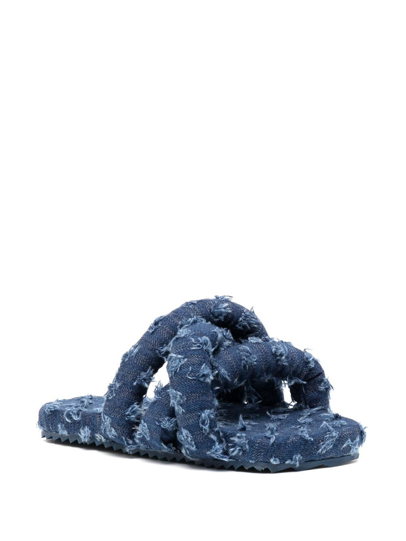 YUME YUME Tyre padded denim slides outlook