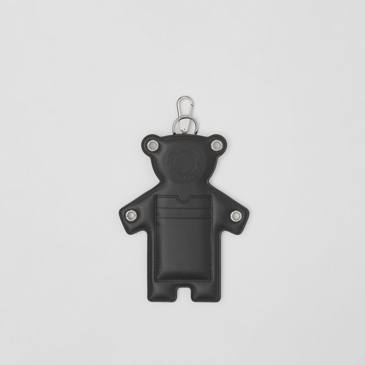 Bear Motif Lambskin Charm - 1