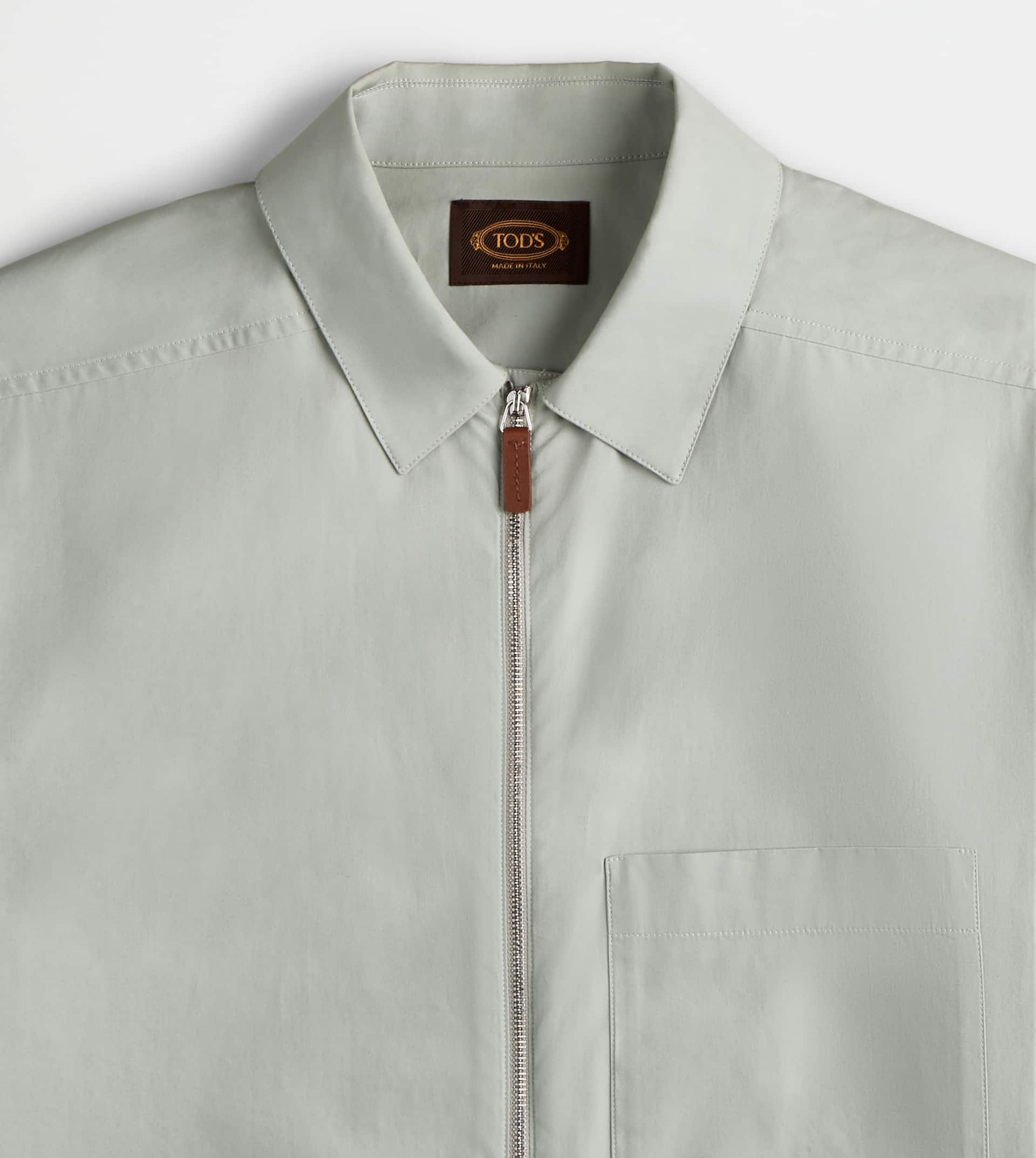 ZIPPED SHIRT JACKET - GREY - 8