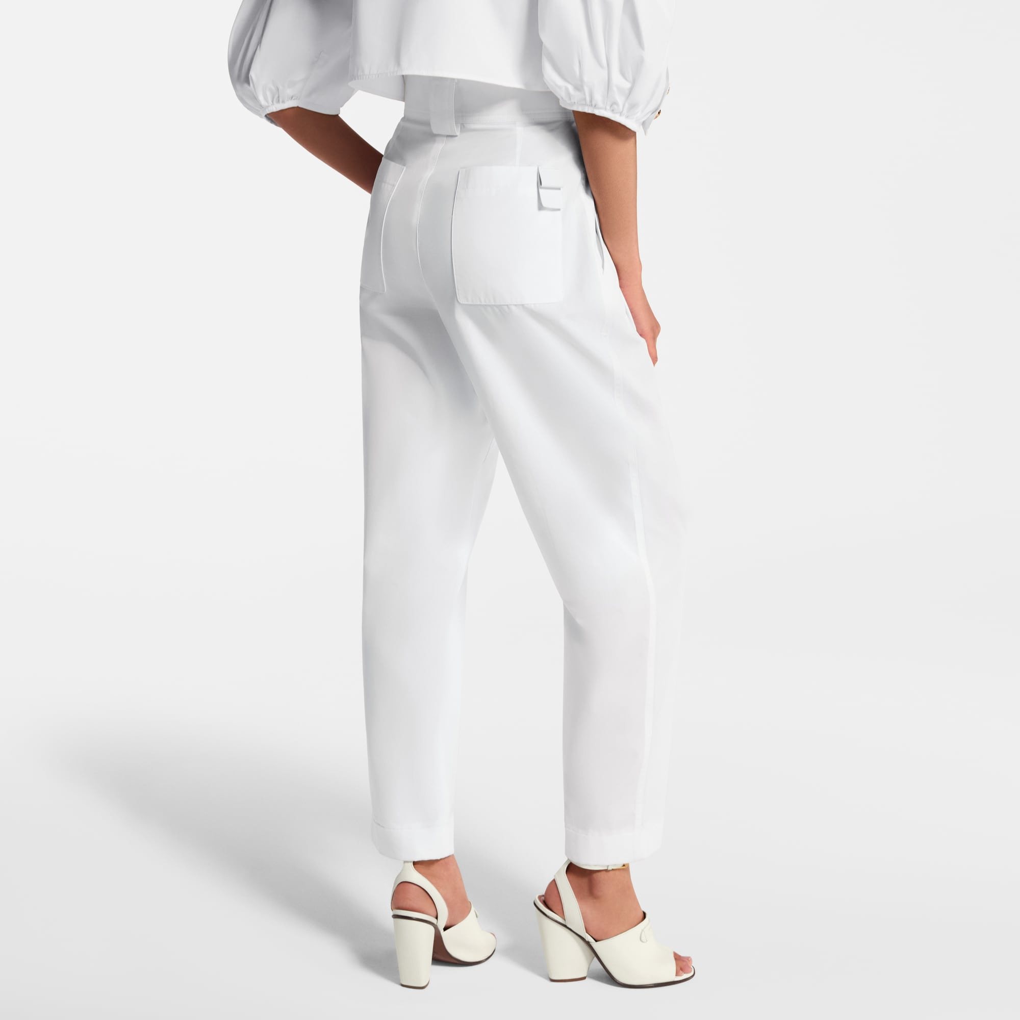 Cuffed Wide-Leg Pants - 7