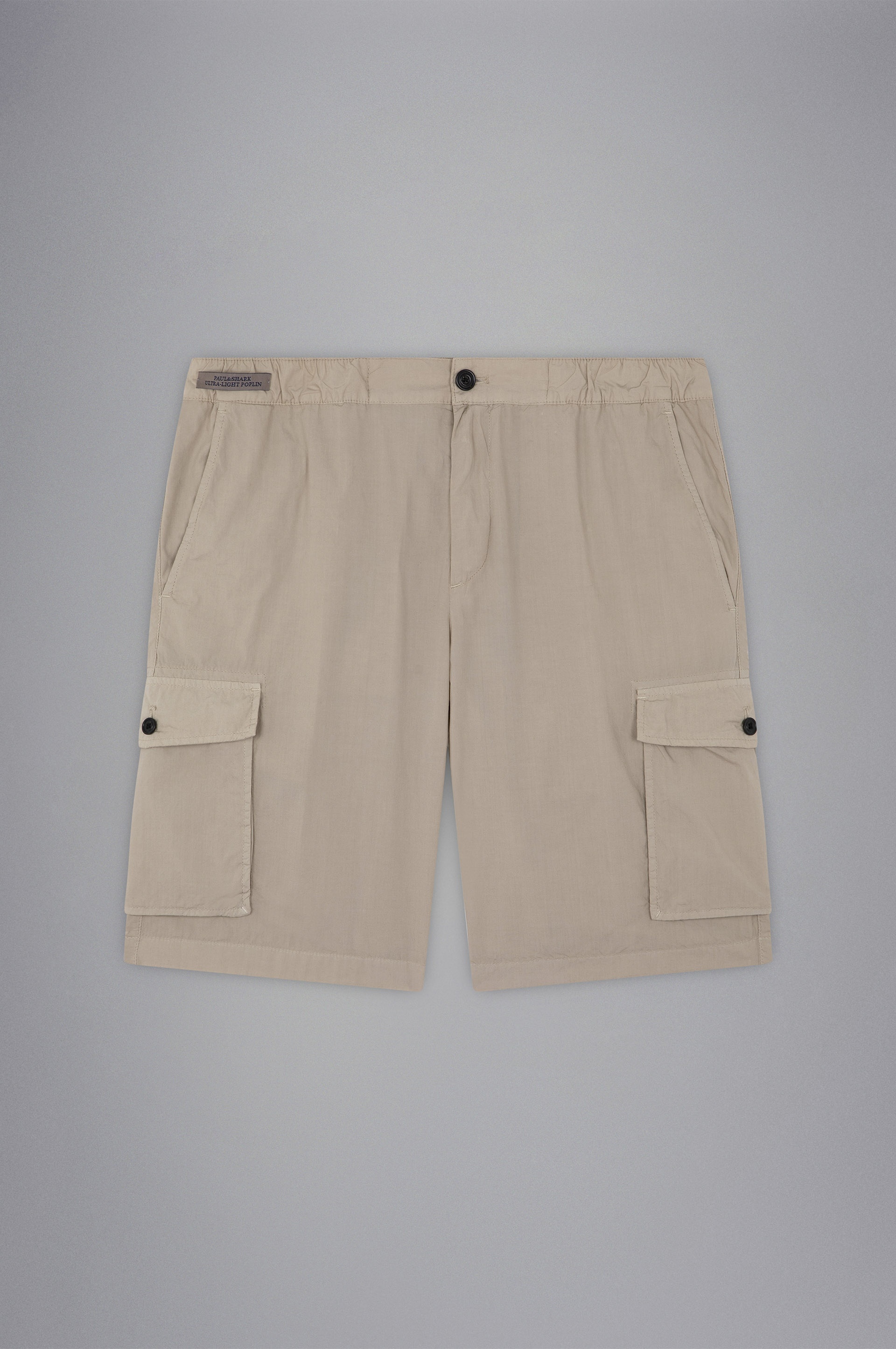 ULTRA-LIGHT POPLIN COTTON CARGO SHORTS - 1