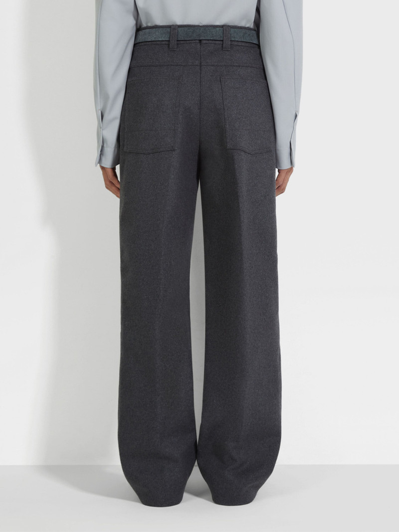 DARK GREY WOOL AND CASHMERE PANTS 6