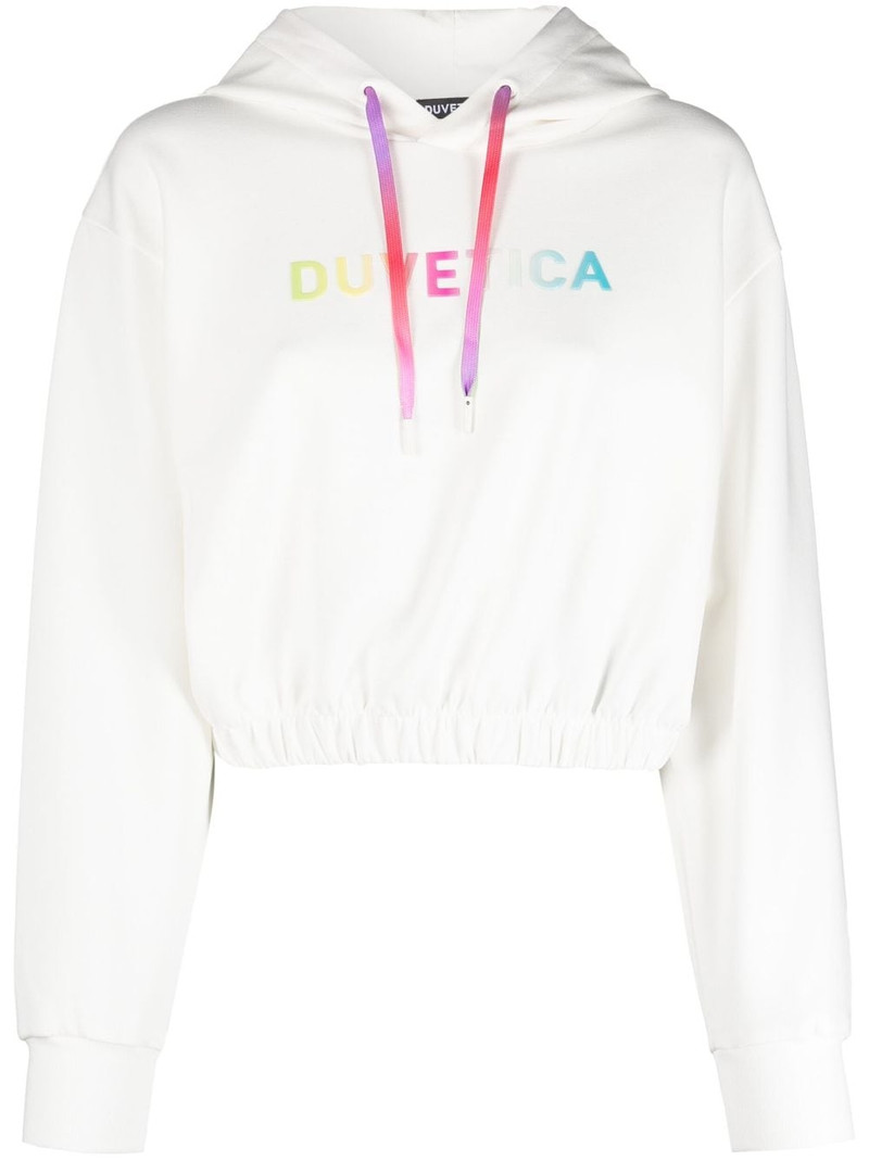 로고 인쇄 작물 hoodie 1
