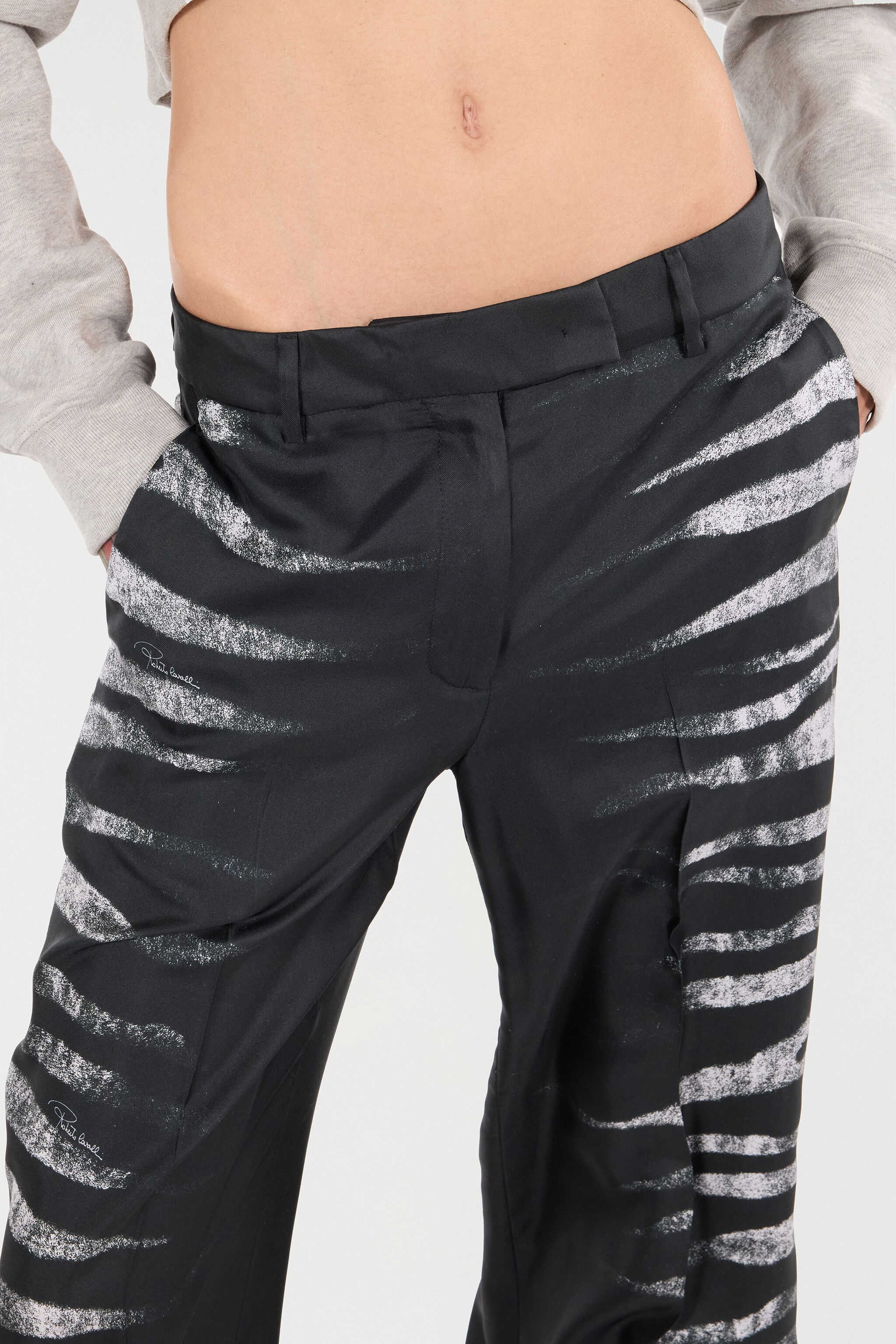 Pants With Side Zebra Print - 6
