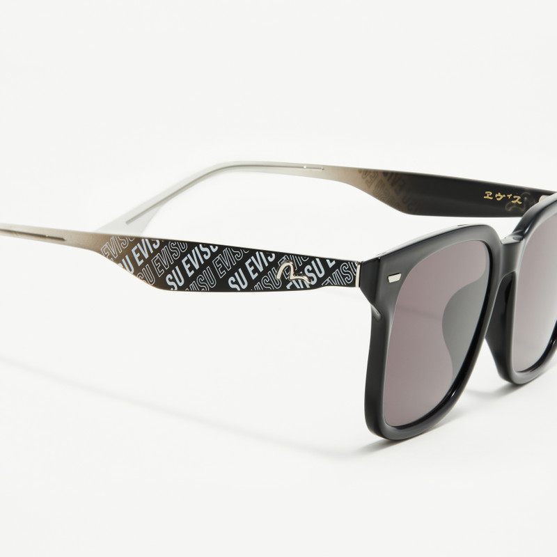 EVISU MONOGRAM PRINT TEMPLE SQUARE SUNGLASSES outlook