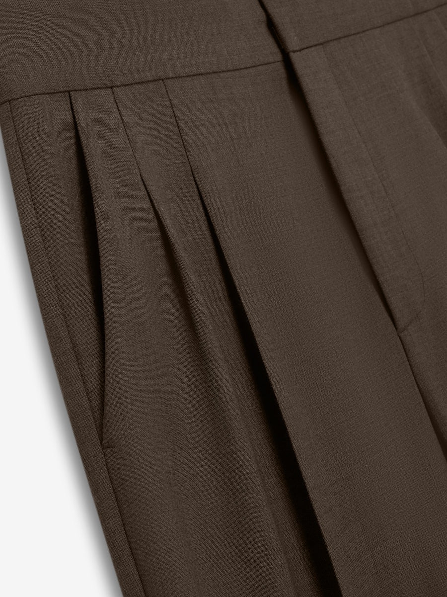 Wool Canvas Tapered Trouser - 3