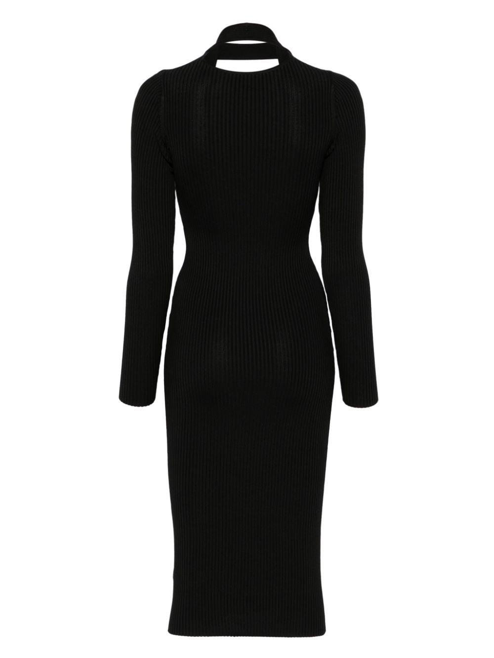 ribbed midi dress - 2