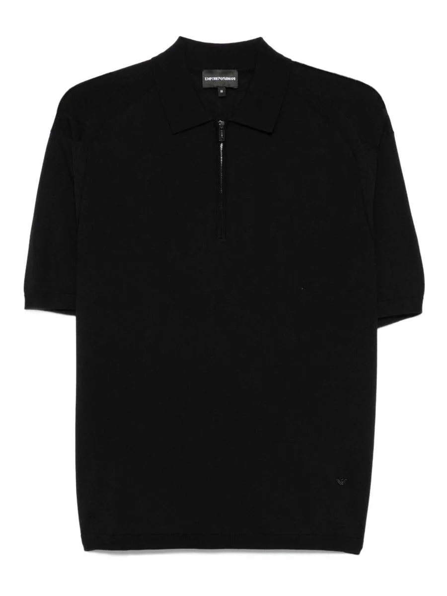 Emporio Armani Wool Blend Polo Shirt - 1