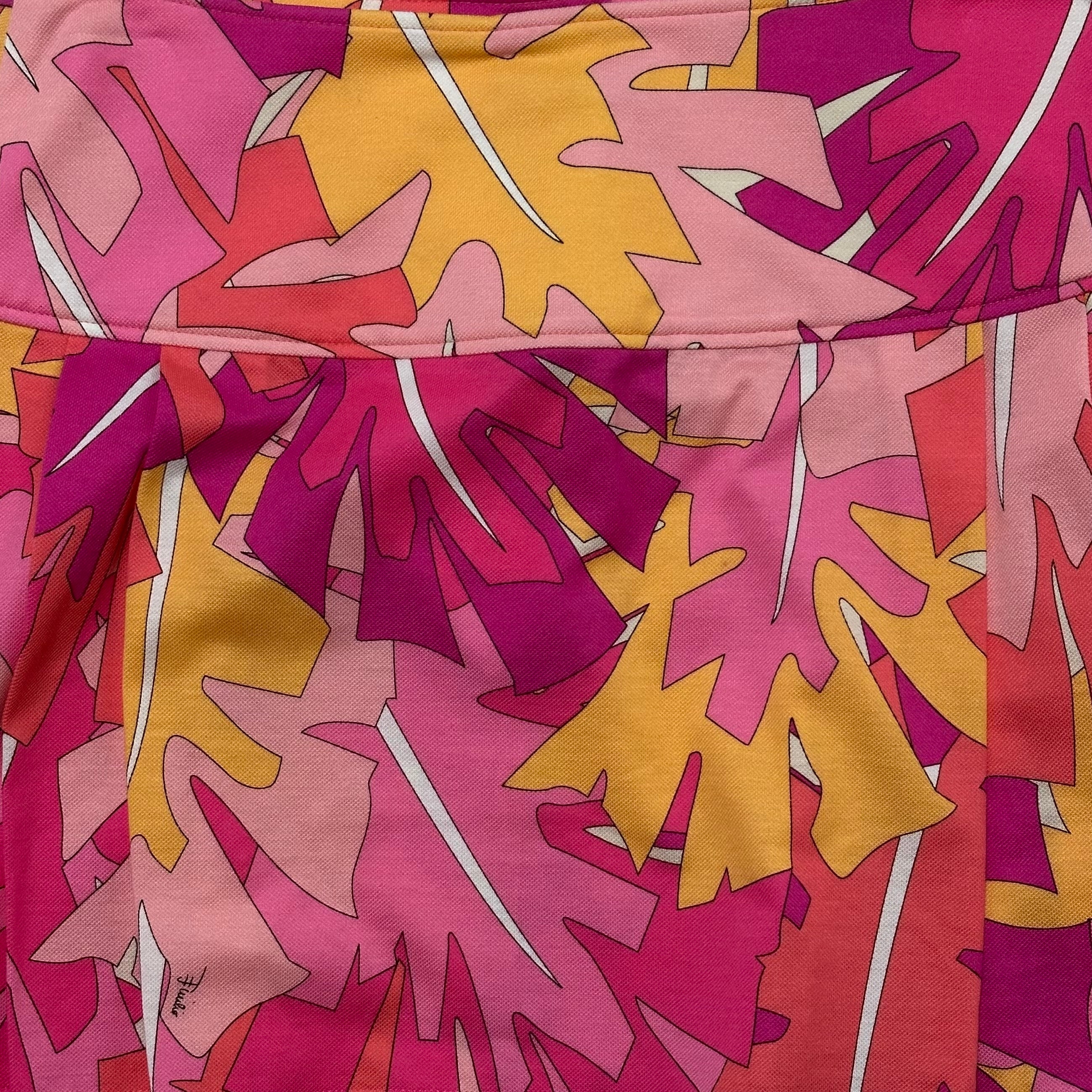 EMILIO PUCCI Spring Summer 2007 Leaf Print Pleated Mini Skirt - 5