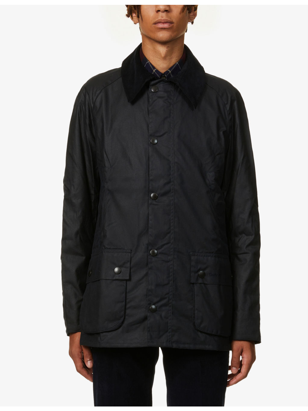Ashby corduroy-trimmed waxed cotton jacket - 2