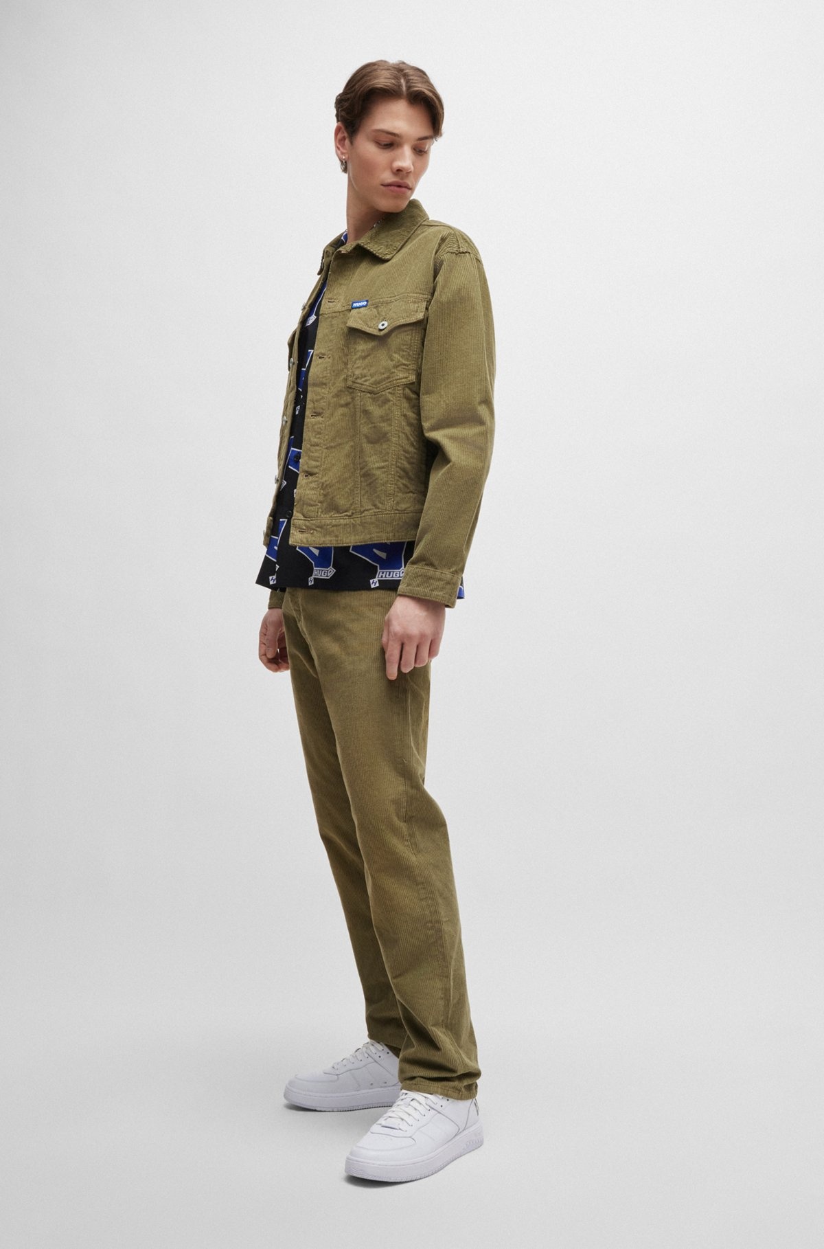 REGULAR-FIT JACKET IN COTTON CORDUROY - 3