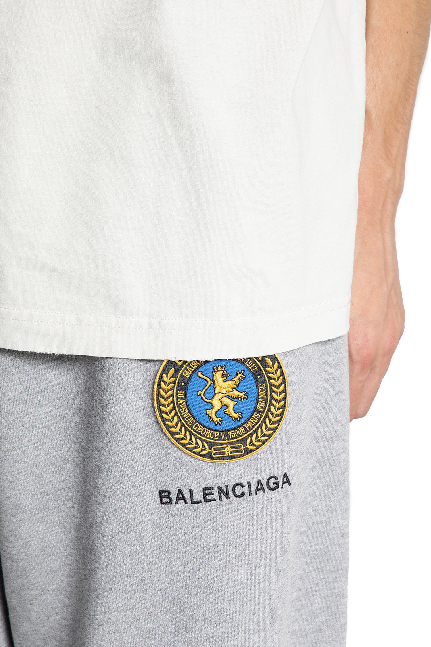 Uniform-Patch-Oversized-Sweatpants - 4