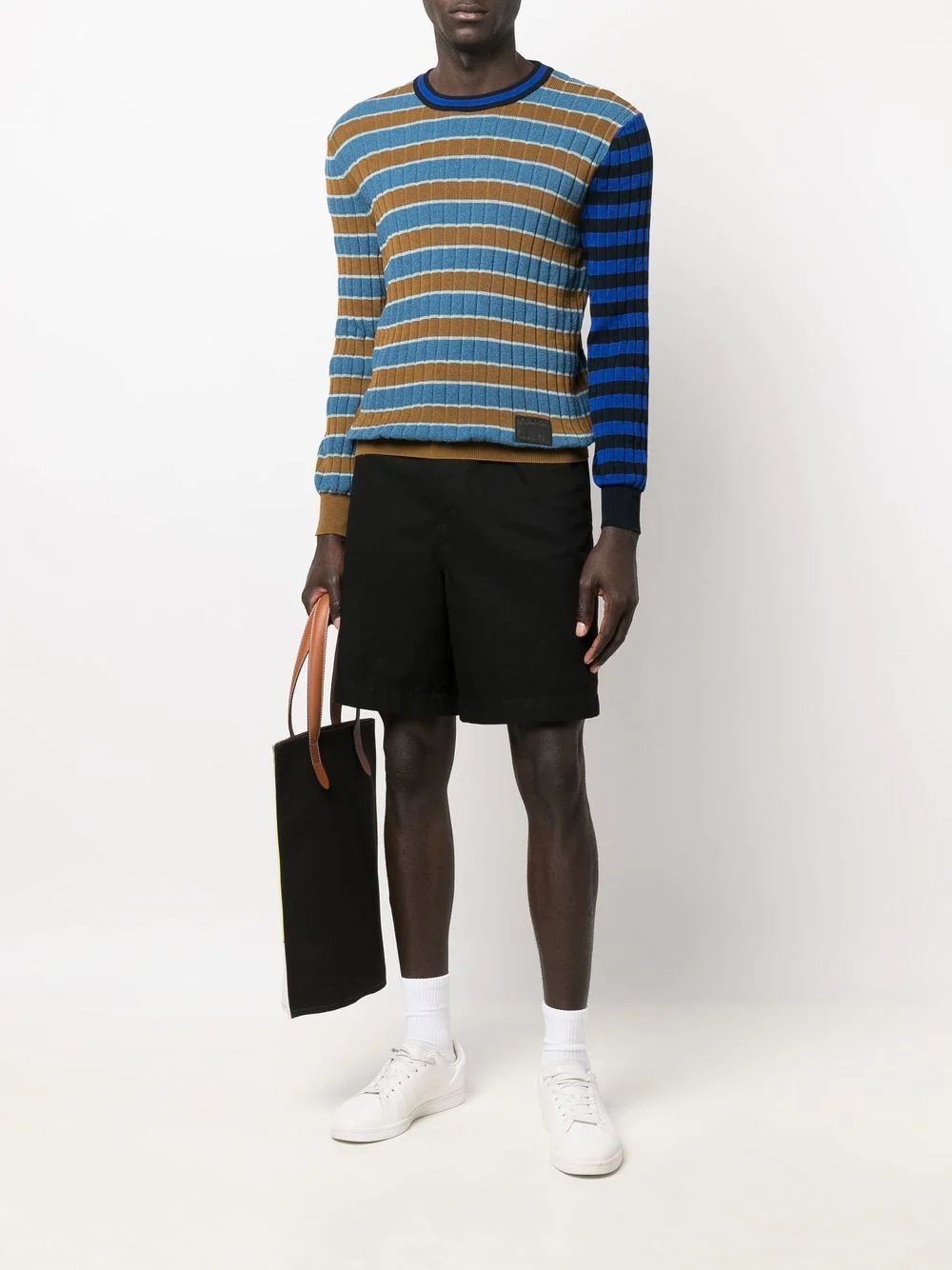 striped ribbed jumper - 2